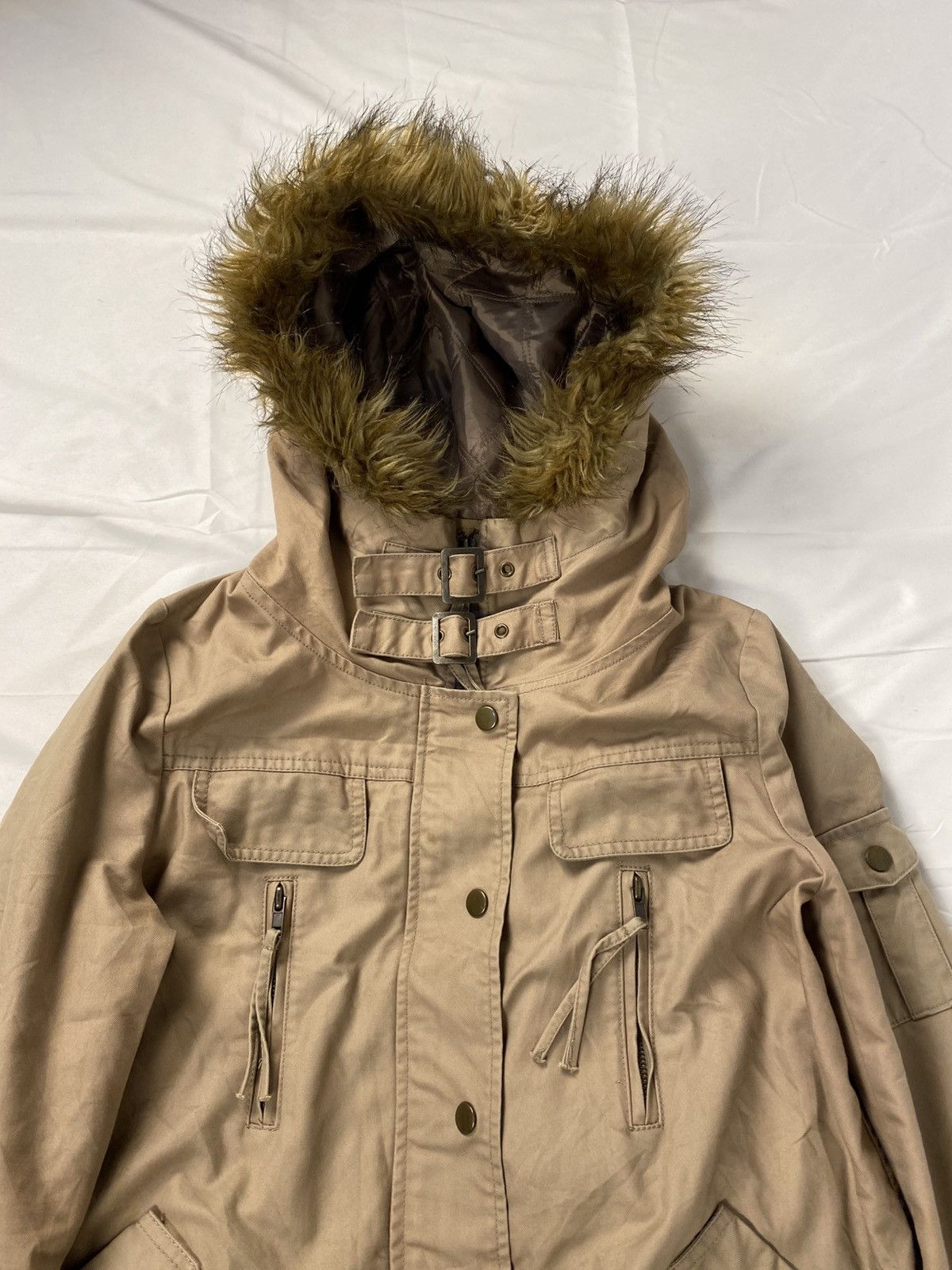 If Six Was Nine 2000 Rouge Vif Faux Fur Hoodie Jacket Punk Gothic Vkei Style Size US M / EU 48-50 / 2 - 6 Thumbnail