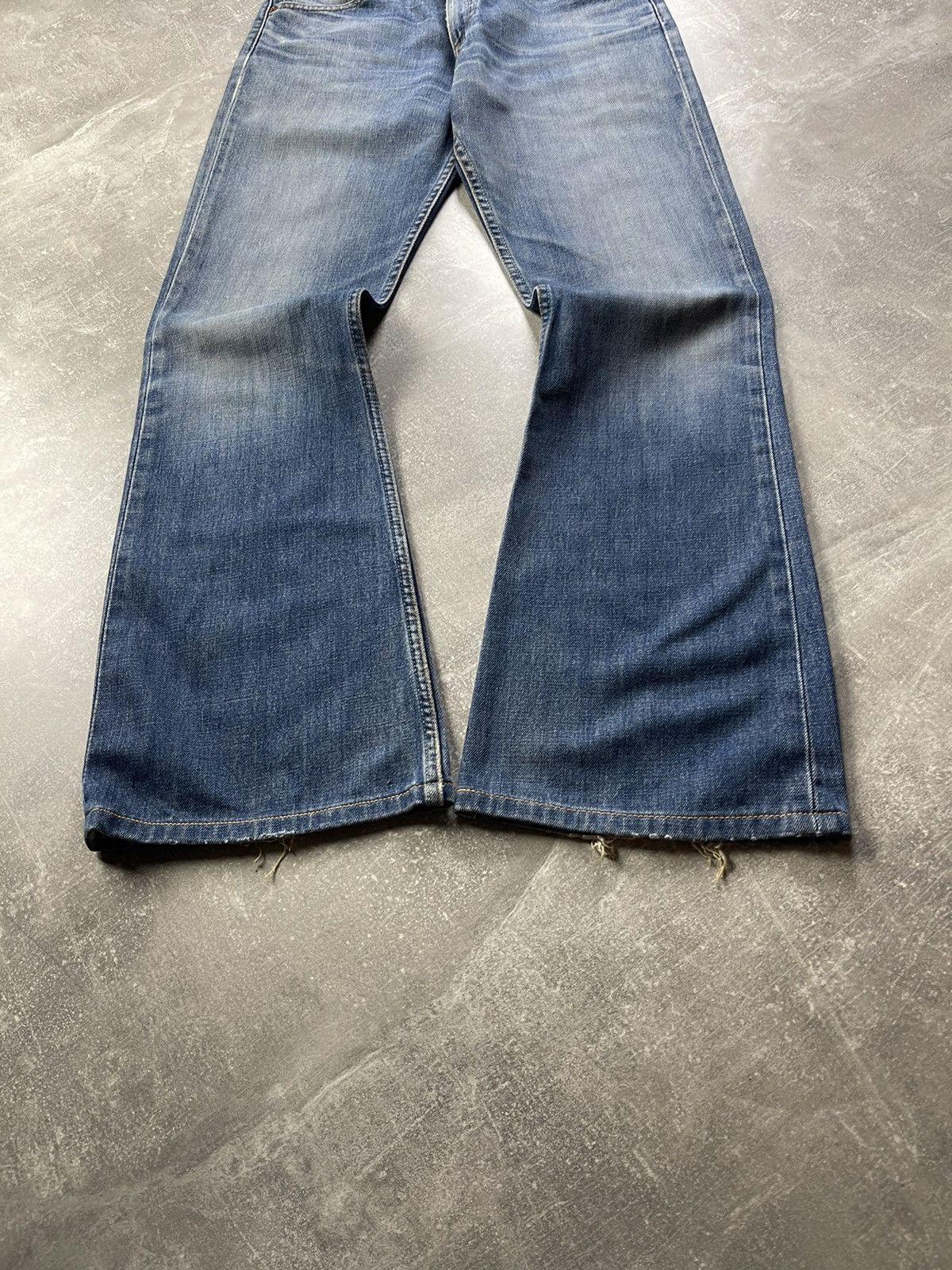 Levi's × Vintage Levi’s 516 Archives Blue Navy Flared Boot Cut Jeans Size US 32 / EU 48 - 7 Thumbnail