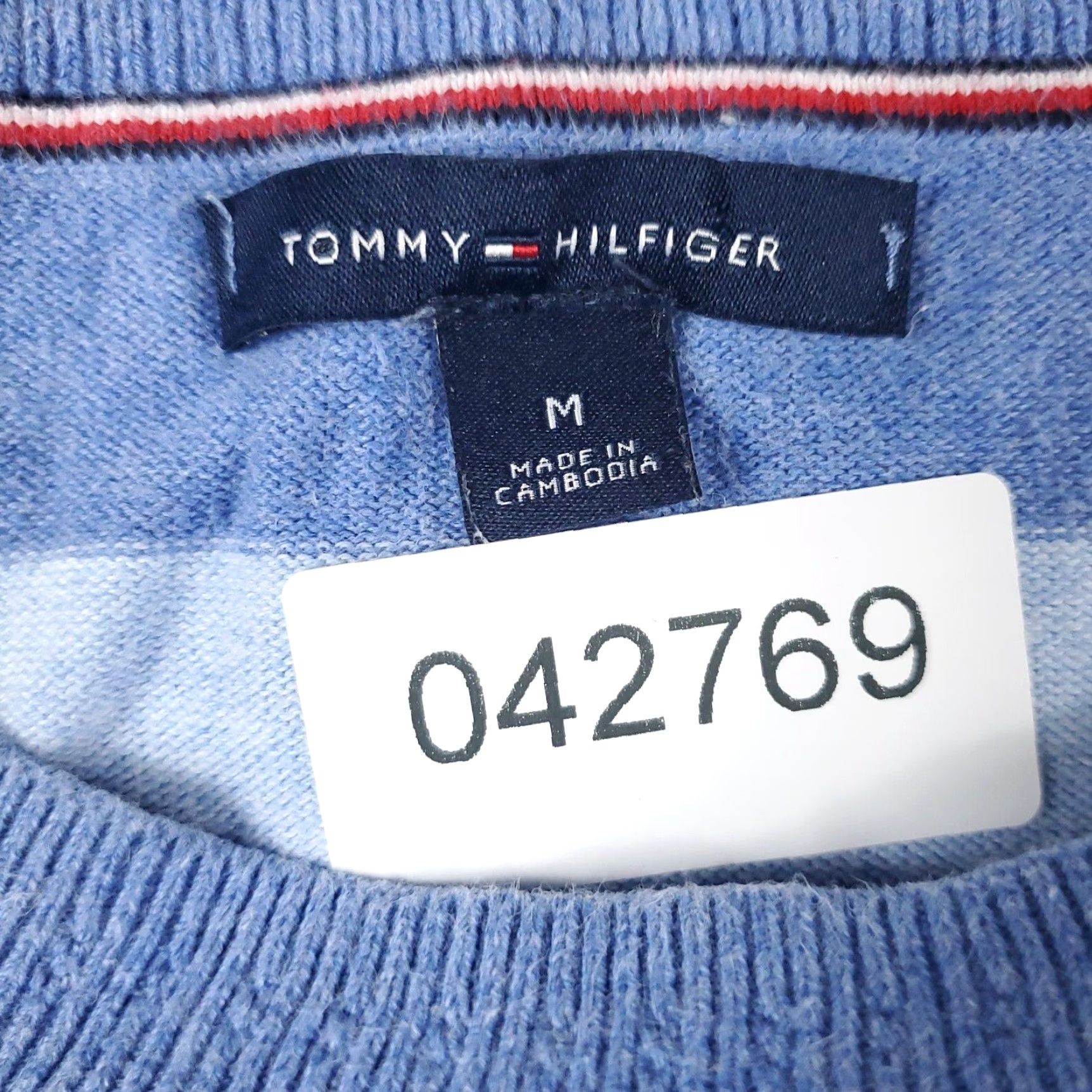 Tommy Hilfiger Tommy Hilfiger Sweater Womens Medium Blue Striped Pullover Crew Neck Sweatshirt Size M / US 6-8 / IT 42-44 - 8 Thumbnail