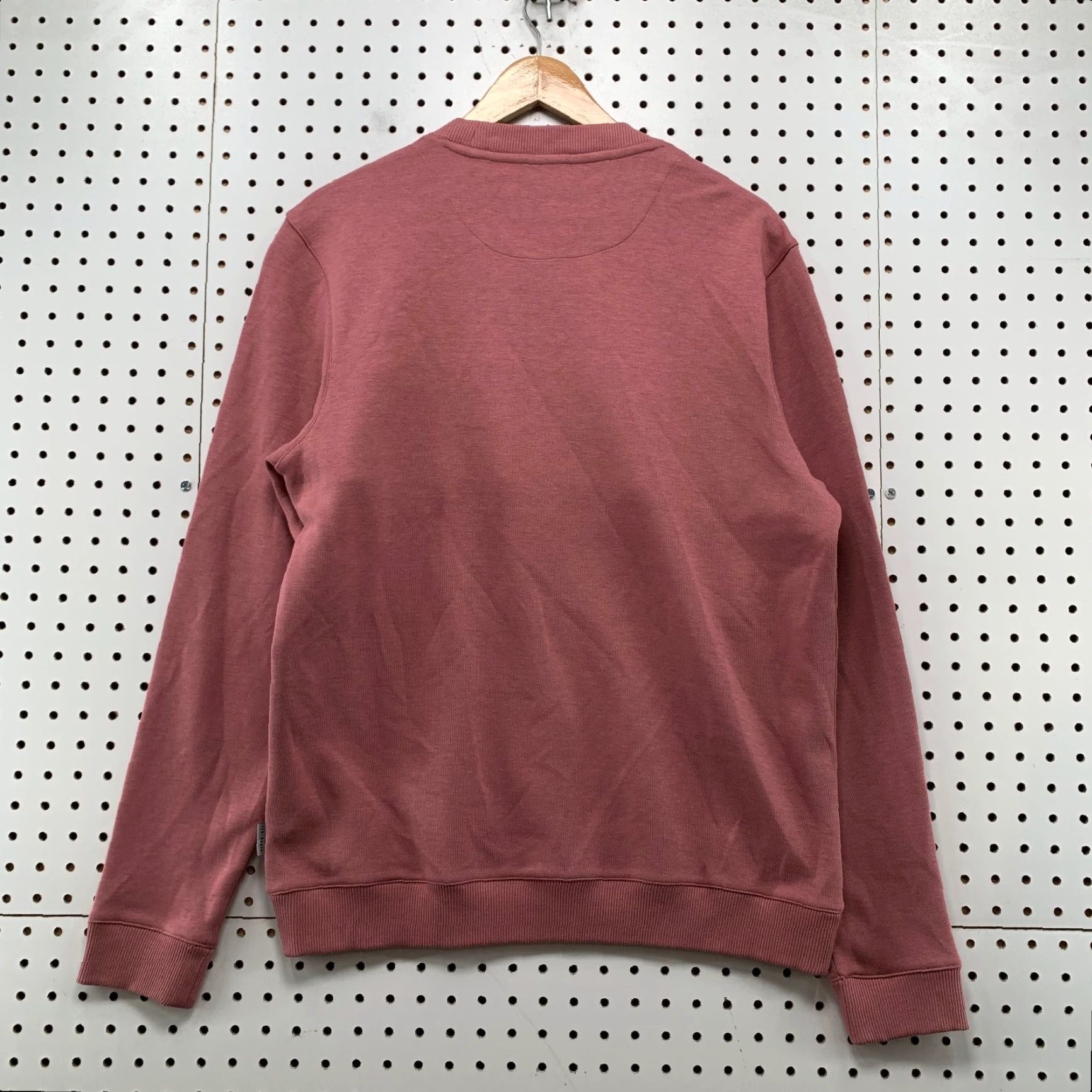 Ted Baker Ted Baker London Sweater Mens Size L Mauve Pink Tonal Striped Preppy Work Knit Pullover Crew Neck Long Sleeve Casual Winter Spring Fall Mens Size US L / EU 52-54 / 3 - 2 Thumbnail