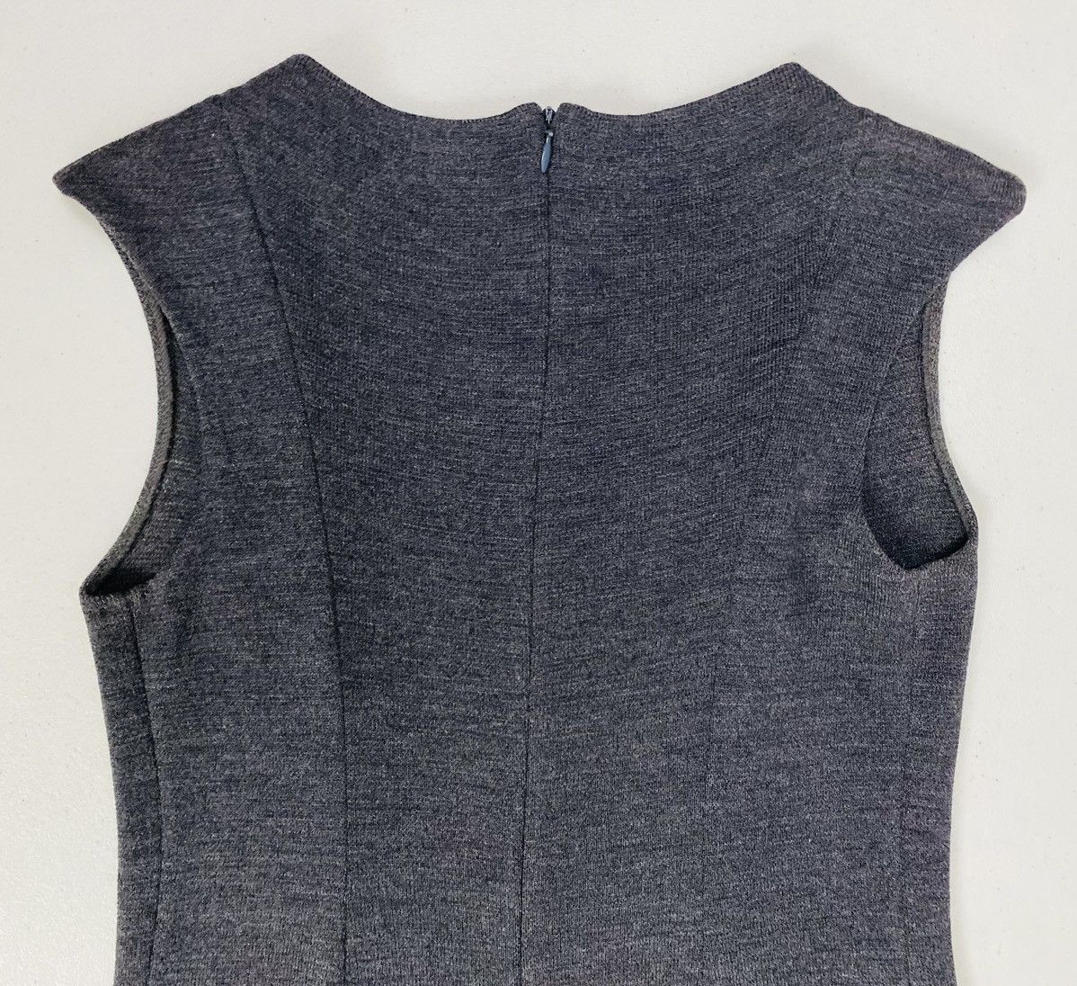 St. John St. John 🇺🇸 Char Gray/Black Wool Blend Knit Mini Dress 4 VGC Size S / US 4 / IT 40 - 9 Thumbnail