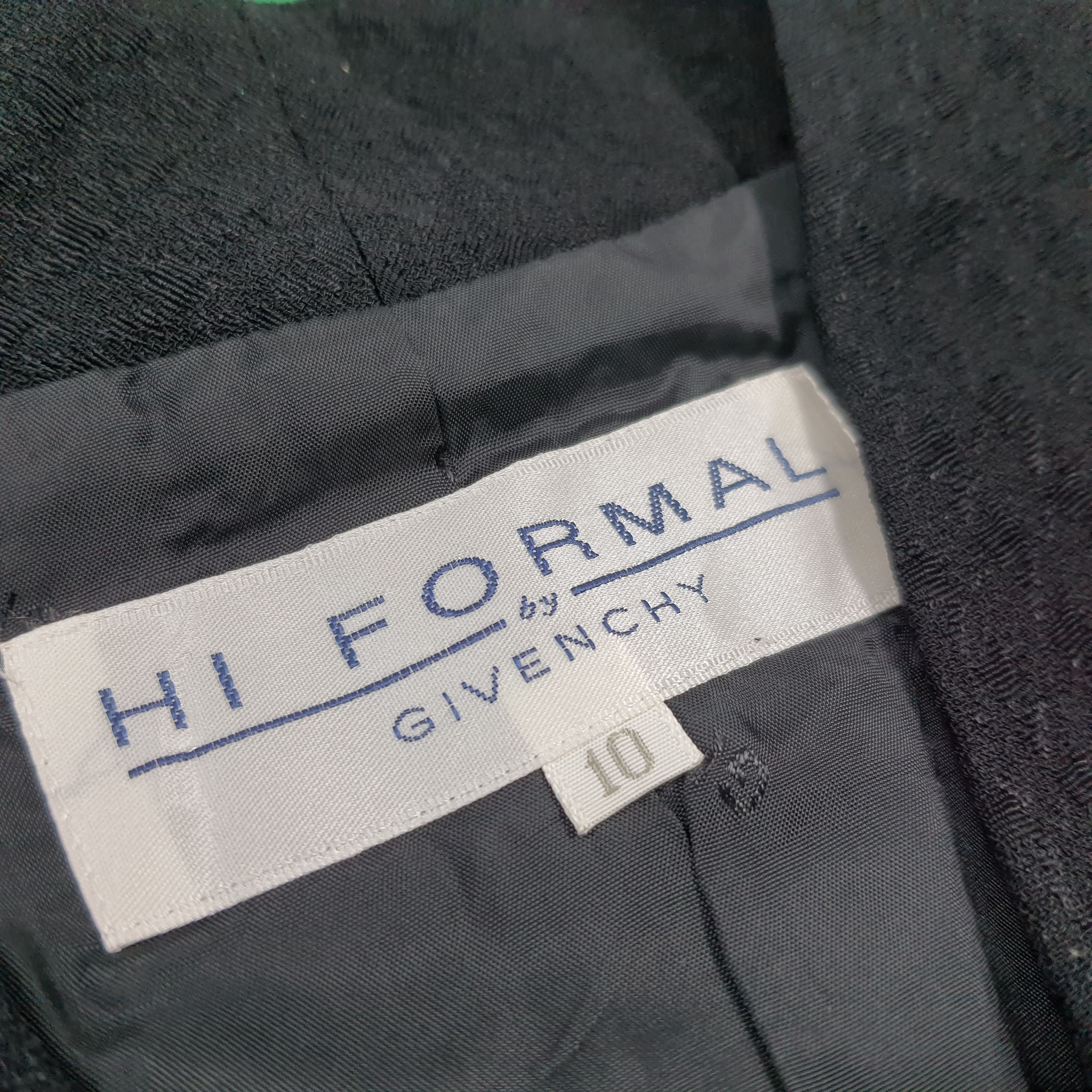Givenchy Vintage Hi Formal by Givenchy Black Blazer C289N6 Size XS / US 0-2 / IT 36-38 - 5 Thumbnail