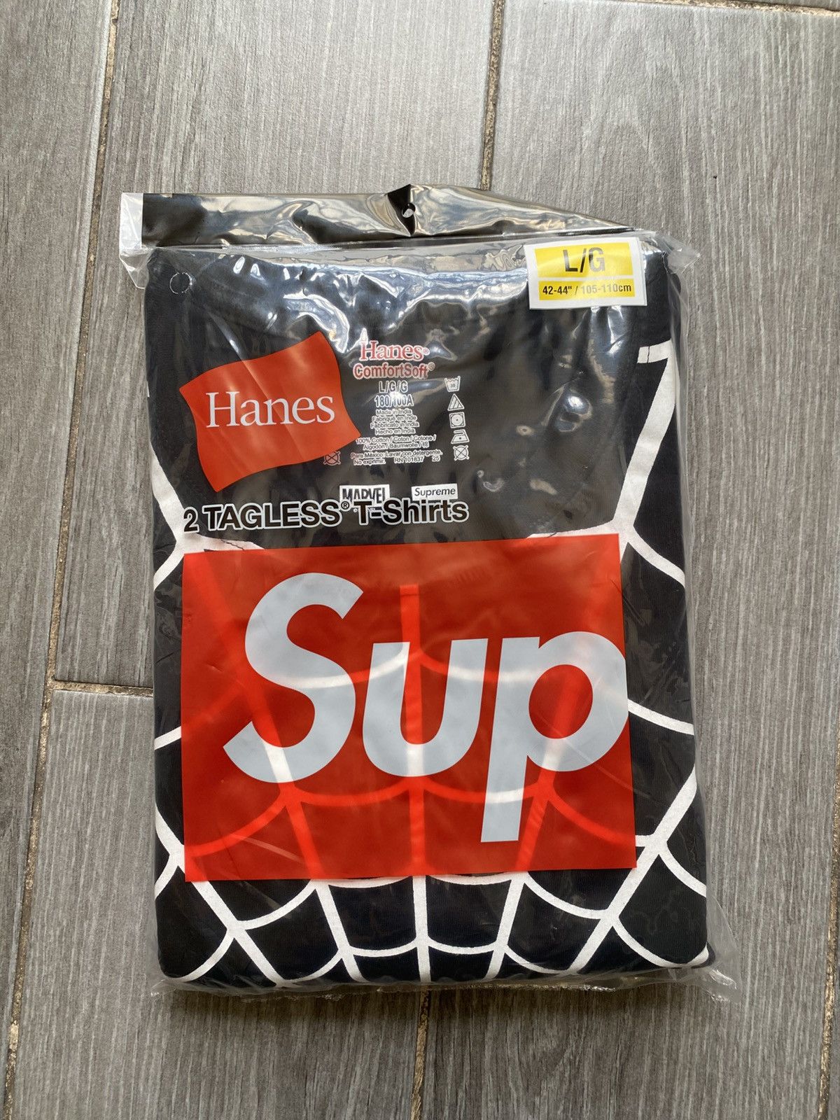 Supreme Supreme Hanes Spider-Man Tagless Tees (2 Pack) Large Size US L / EU 52-54 / 3 - 1 Thumbnail