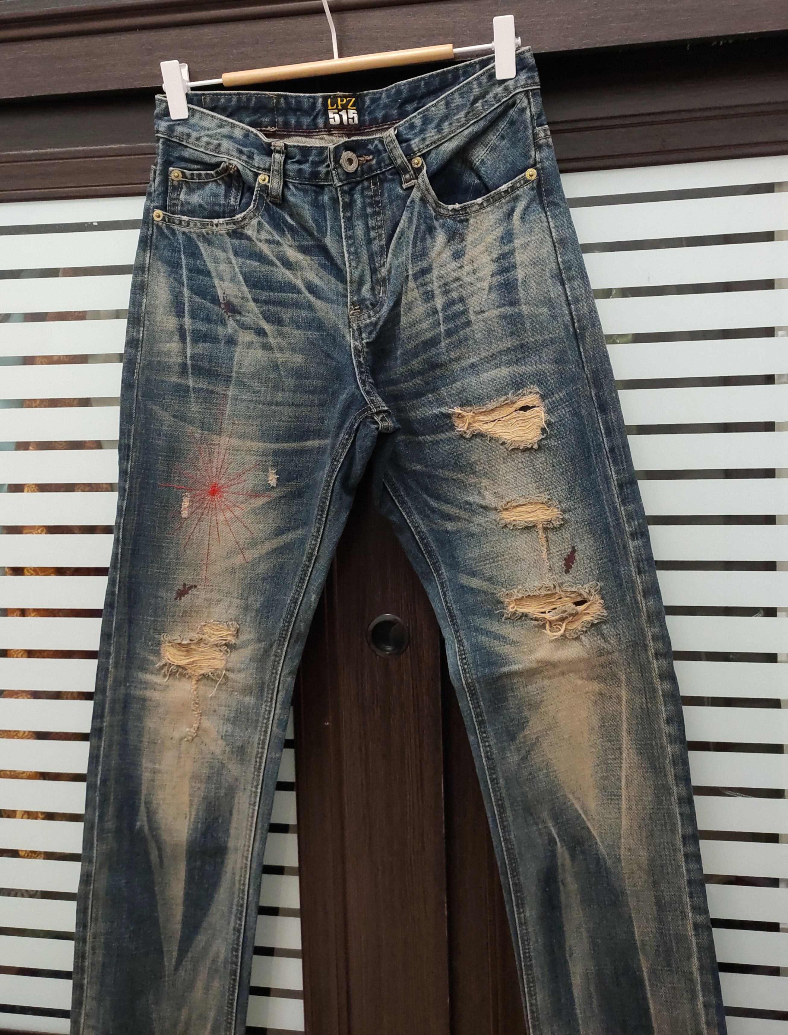 Japanese Brand 💥 Flared Le Petit Zunis 515 Slim Fit Denim 💥 Size US 28 / EU 44 - 5 Thumbnail