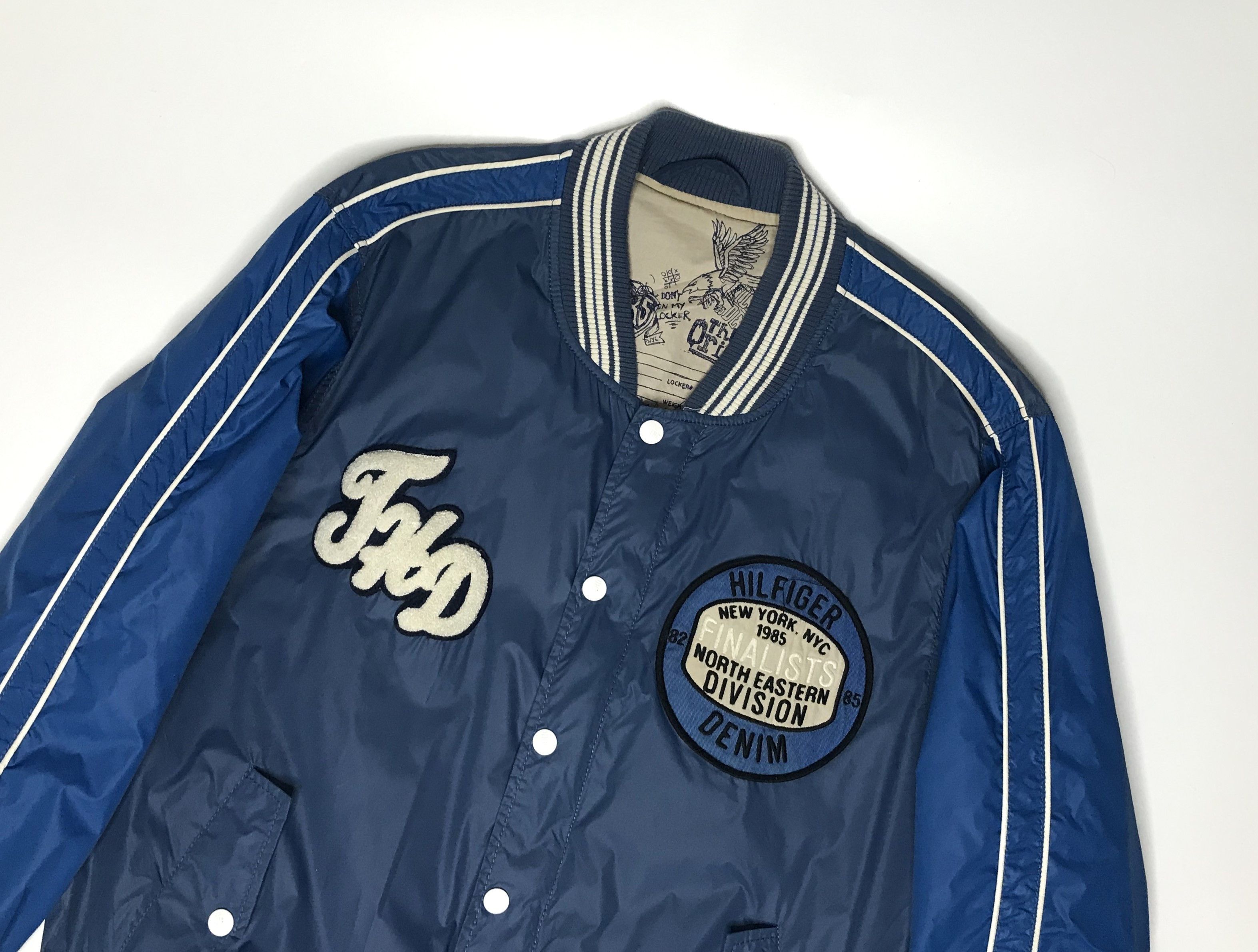 Tommy Hilfiger Tommy Hilfiger Mens Baseball Jacket Sz M New York USA Size US L / EU 52-54 / 3 - 3 Thumbnail
