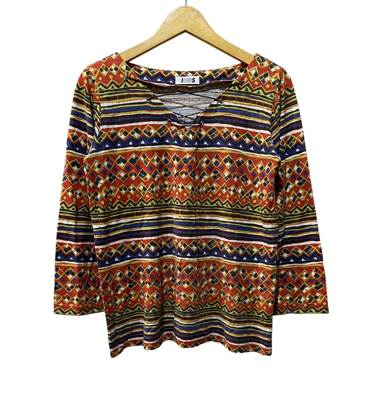 Issey Miyake ISSEY MIYAKE MULTICOLOR BLOUSE / TOP Size M / US 6-8 / IT 42-44 - 3 Thumbnail
