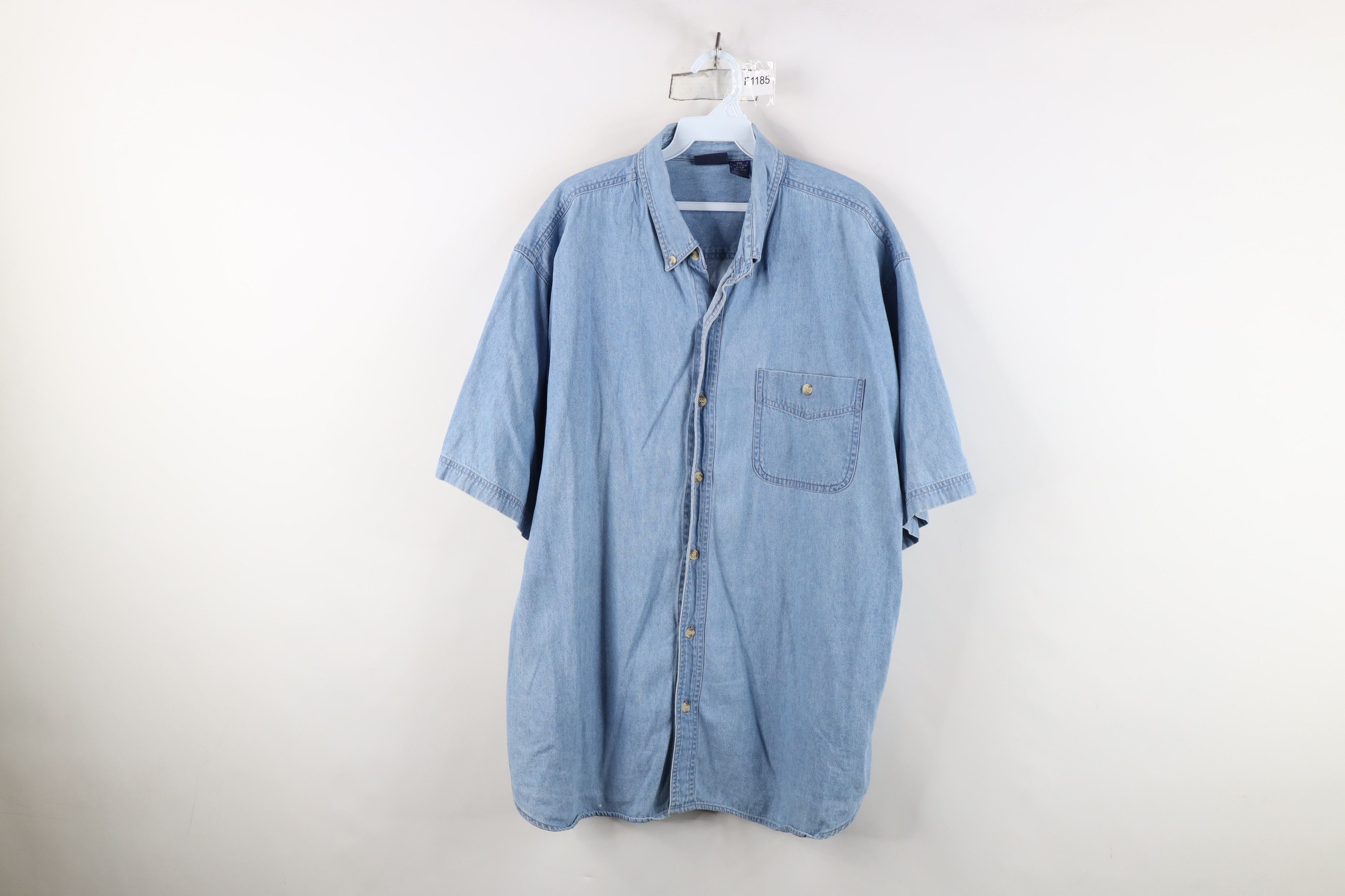 Vintage Vintage 90s Streetwear Short Sleeve Collared Button Shirt Size US XXL / EU 58 / 5 - 1 Thumbnail