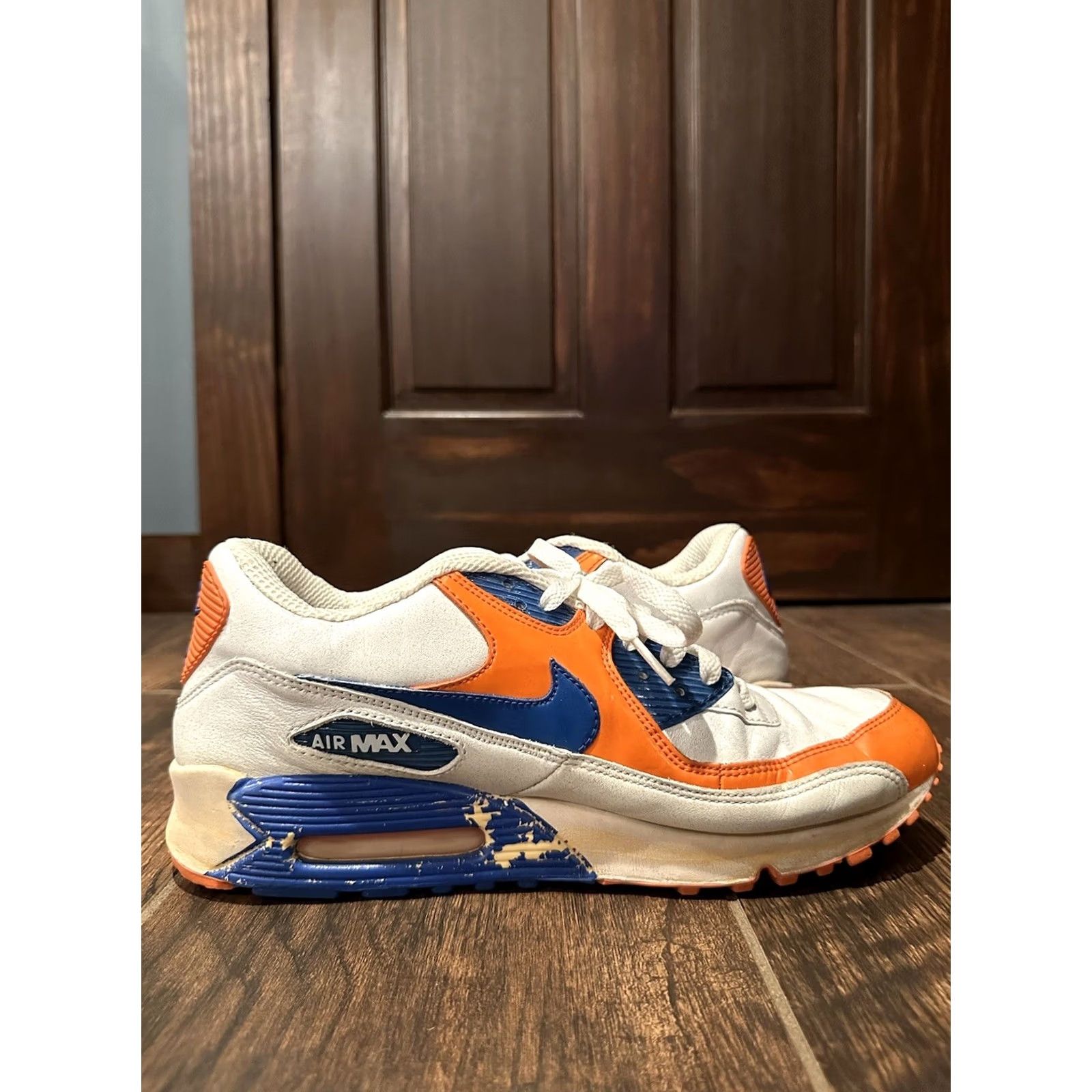 Nike Nike Air Max 90 Premium Sneaker Men Size 10.5 White Size US 10 / EU 43 - 7 Thumbnail