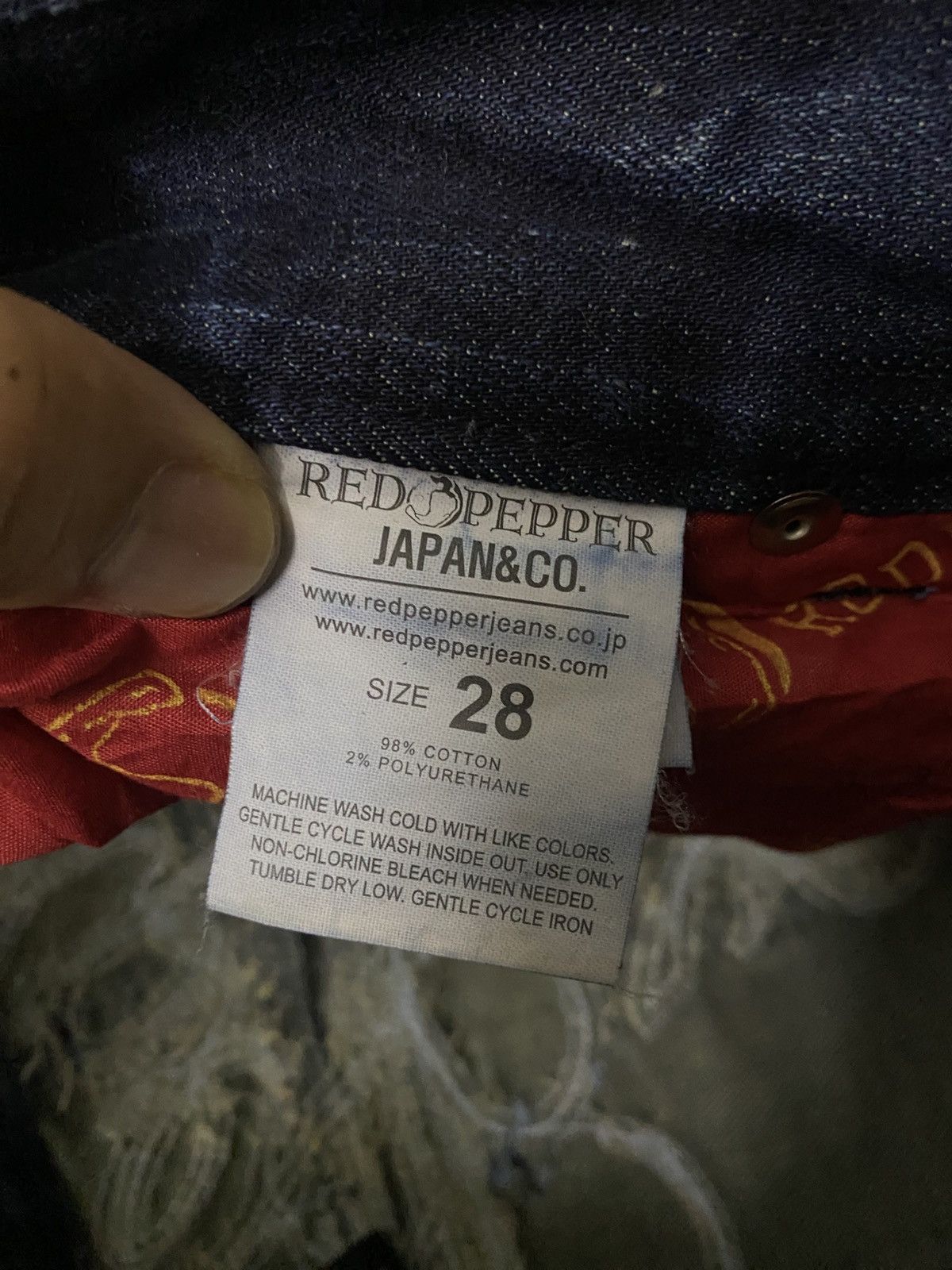 If Six Was Nine Red Pepper Attitude Studded Jeans Size US 29 - 19 Thumbnail
