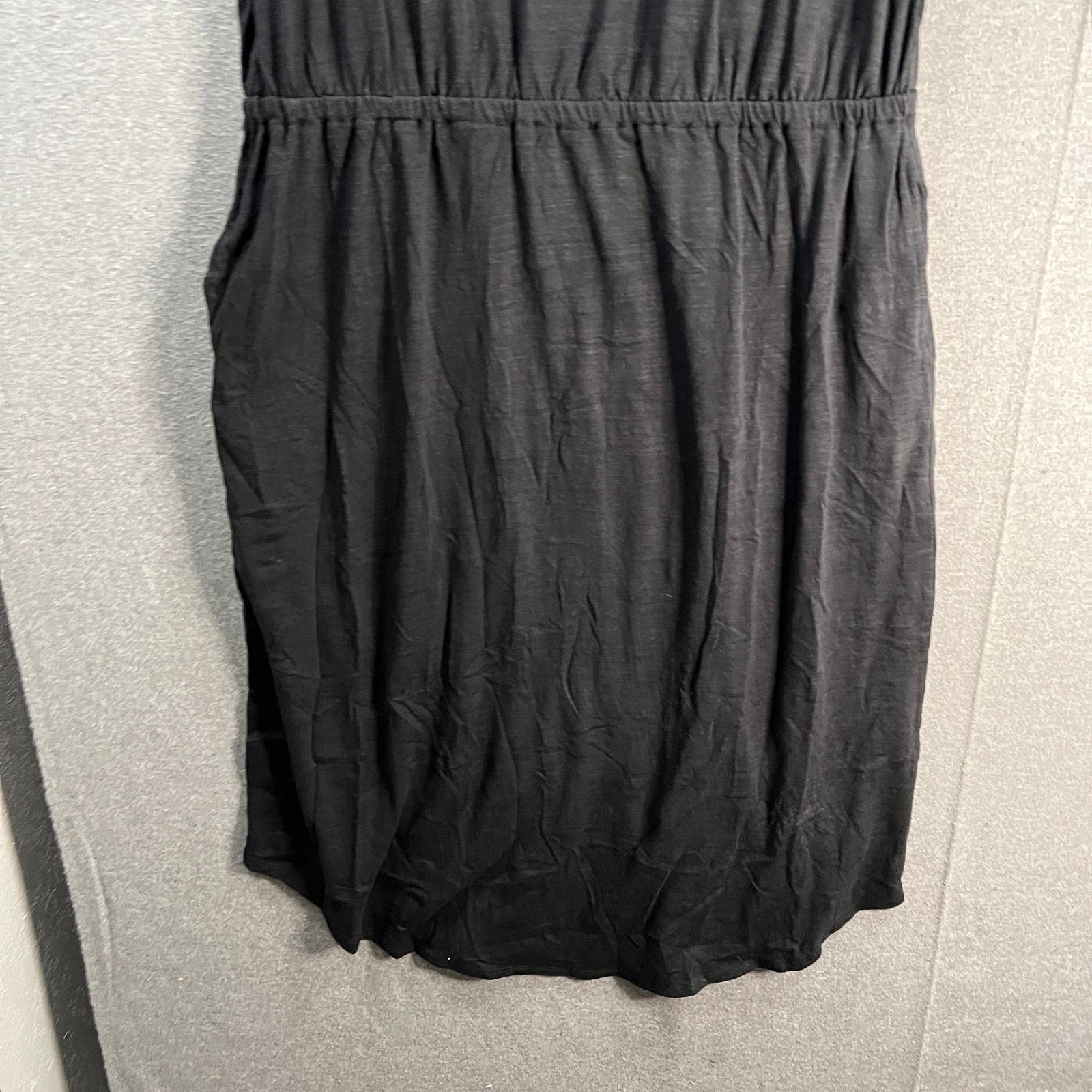 Other zuda Z-Air Slub Jersey Crosstadi Midi Dress Black Large Size L / US 10 / IT 46 - 2 Thumbnail