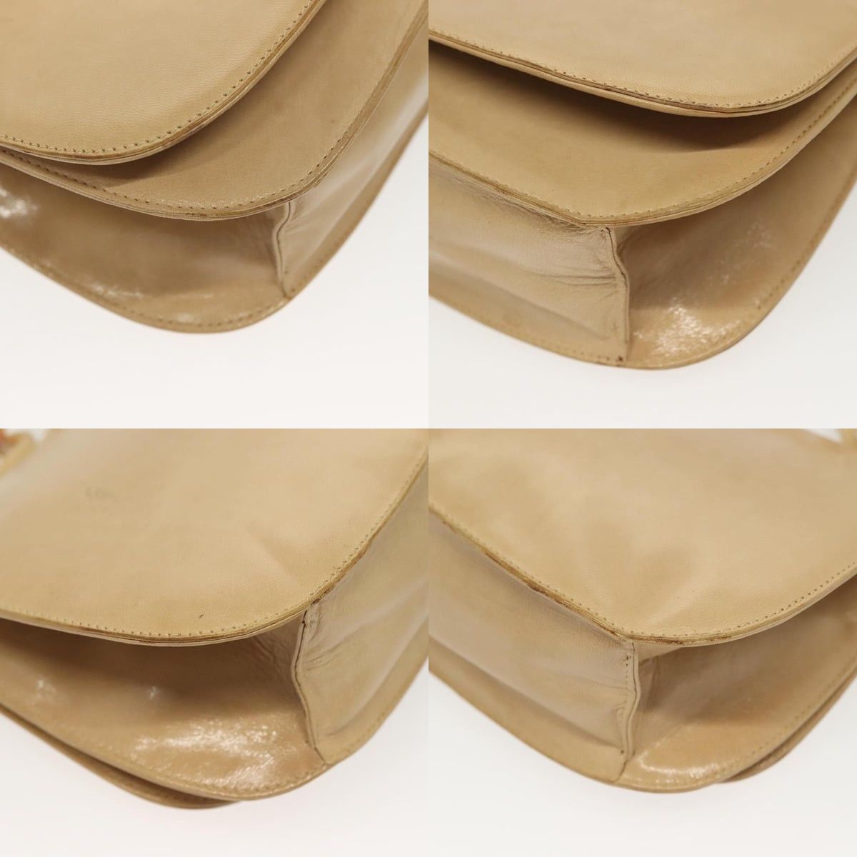 Prada PRADA Chain Shoulder Bag Leather Beige Size ONE SIZE - 10 Thumbnail