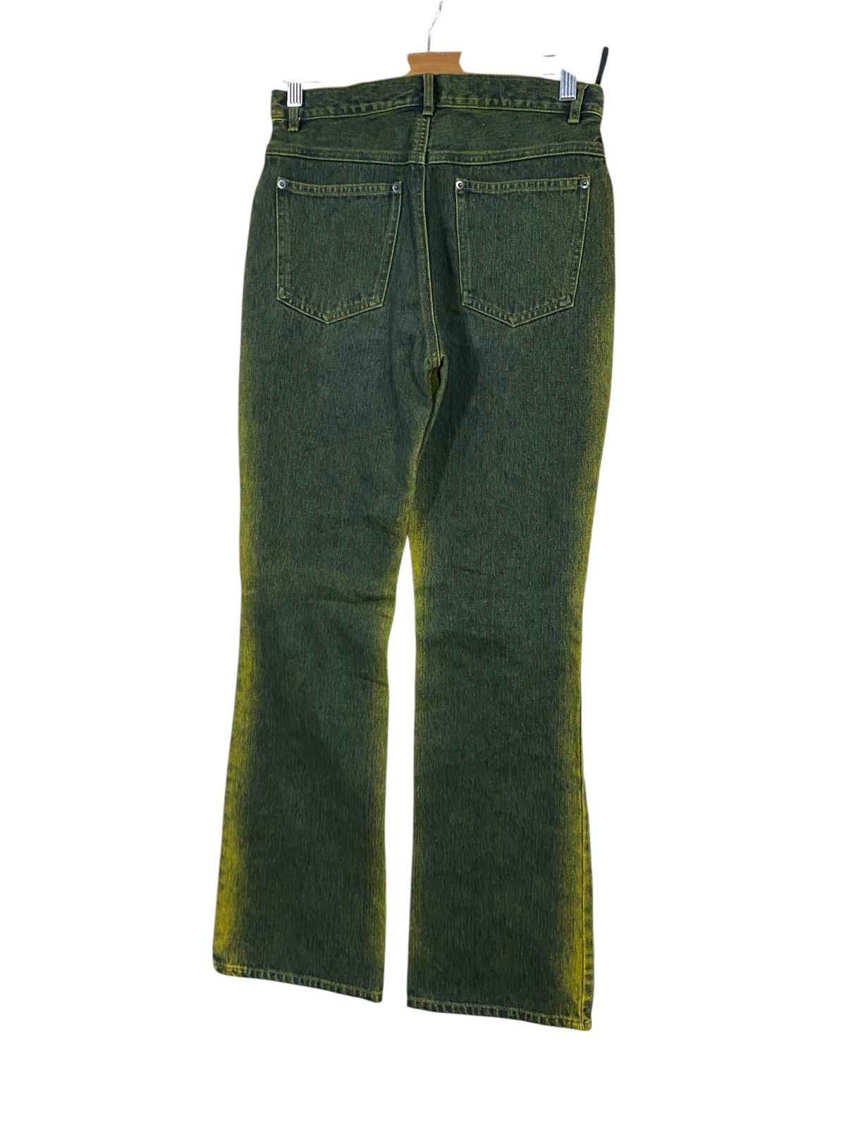 Japanese Brand Japanase bramd F.M.N flared denim yellow wash Size US 28 / EU 44 - 6 Thumbnail