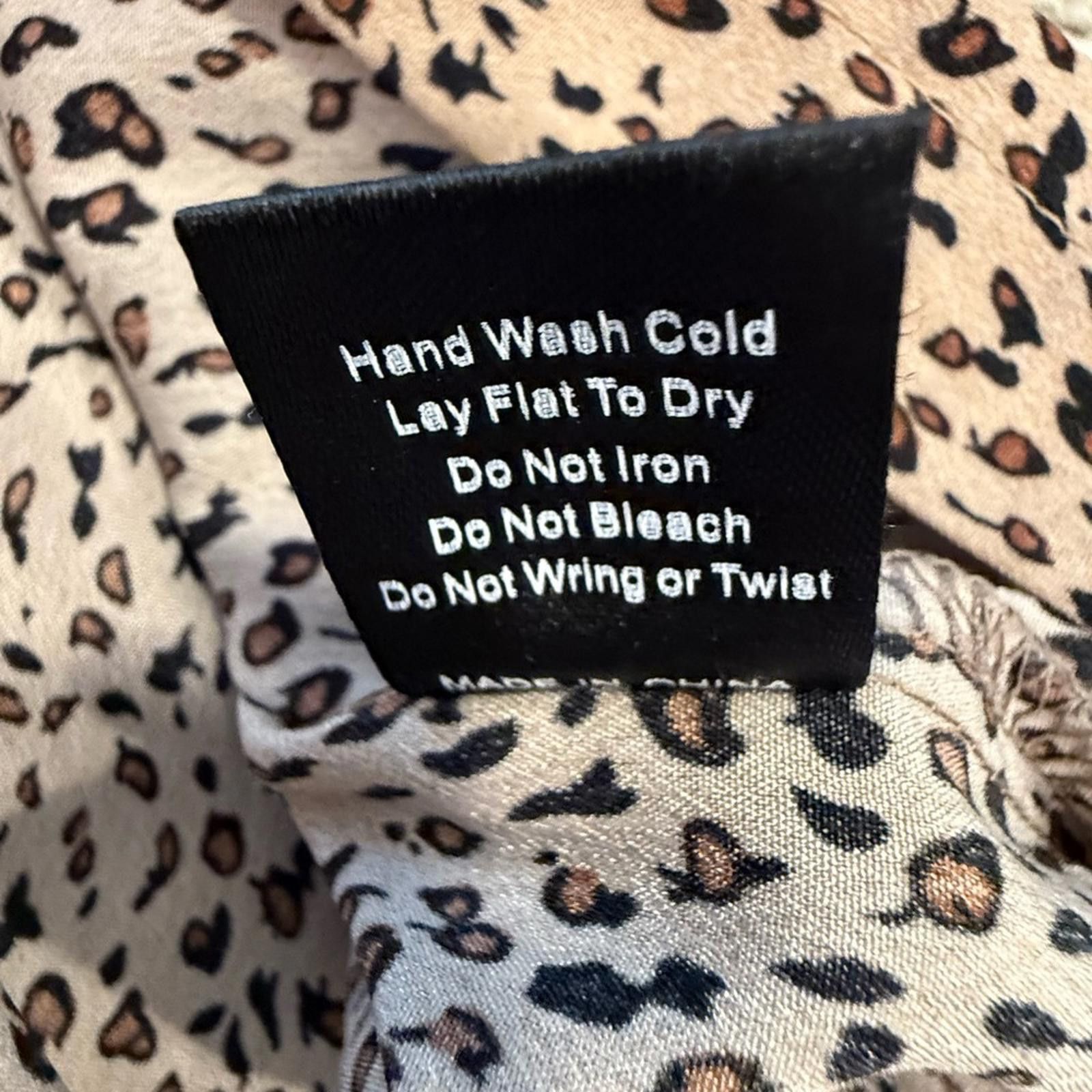 Polo Ralph Lauren POL leopard print button up shirt black tan brown SZ M Size M / US 6-8 / IT 42-44 - 10 Thumbnail