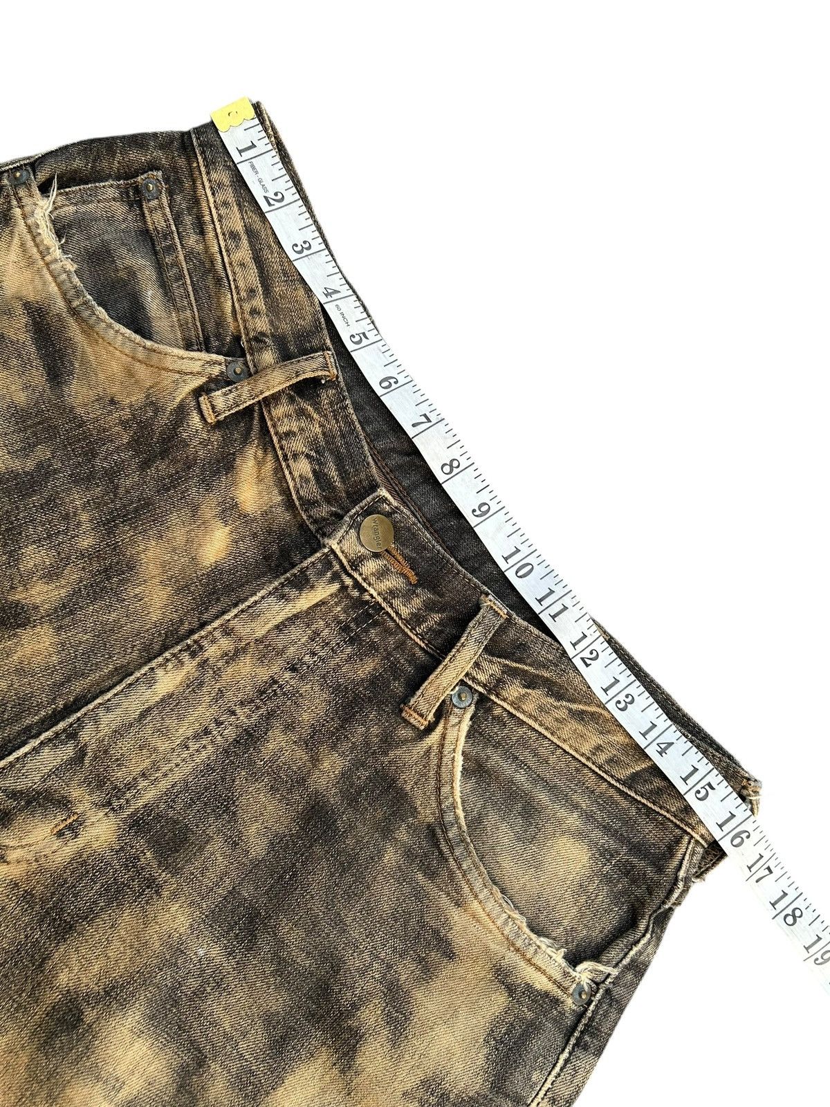 Kapital Thrashed Vintage Wrangler Rusty Denim Jeans Size US 32 / EU 48 - 19 Thumbnail