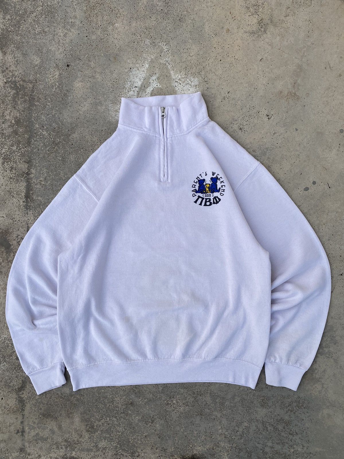 Vintage 2000s College Parody Grateful Dead Half Zipper Sweatshirt Size US M / EU 48-50 / 2 - 3 Thumbnail