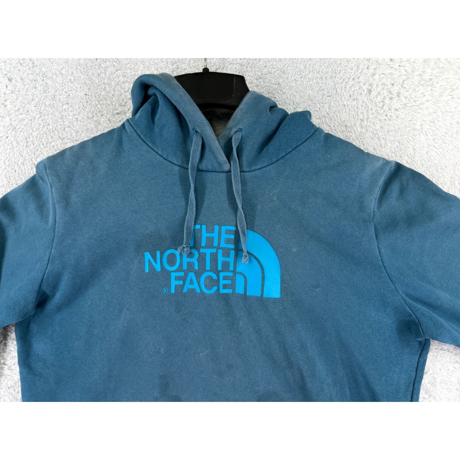 The North Face The North Face Hoodie Women XL Blue Hooded Pullover Cotton Fleece Logo Womens Size XL / US 12-14 / IT 48-50 - 6 Thumbnail