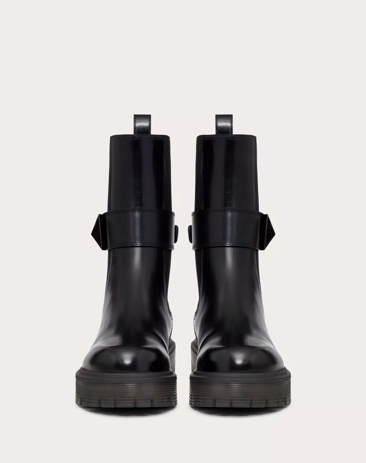 Valentino o1s1wg110426 One Stud Beatle 45mm Boots in Calfskin Black Size US 6.5 / IT 36.5 - 4 Thumbnail
