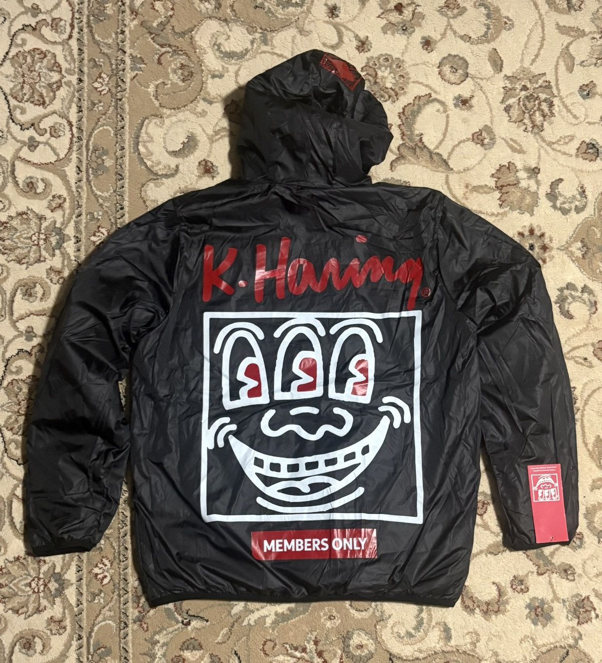 Members Only NWT Members Only x Keith Haring Reversible Puffer Jacket Size US L / EU 52-54 / 3 - 4 Thumbnail