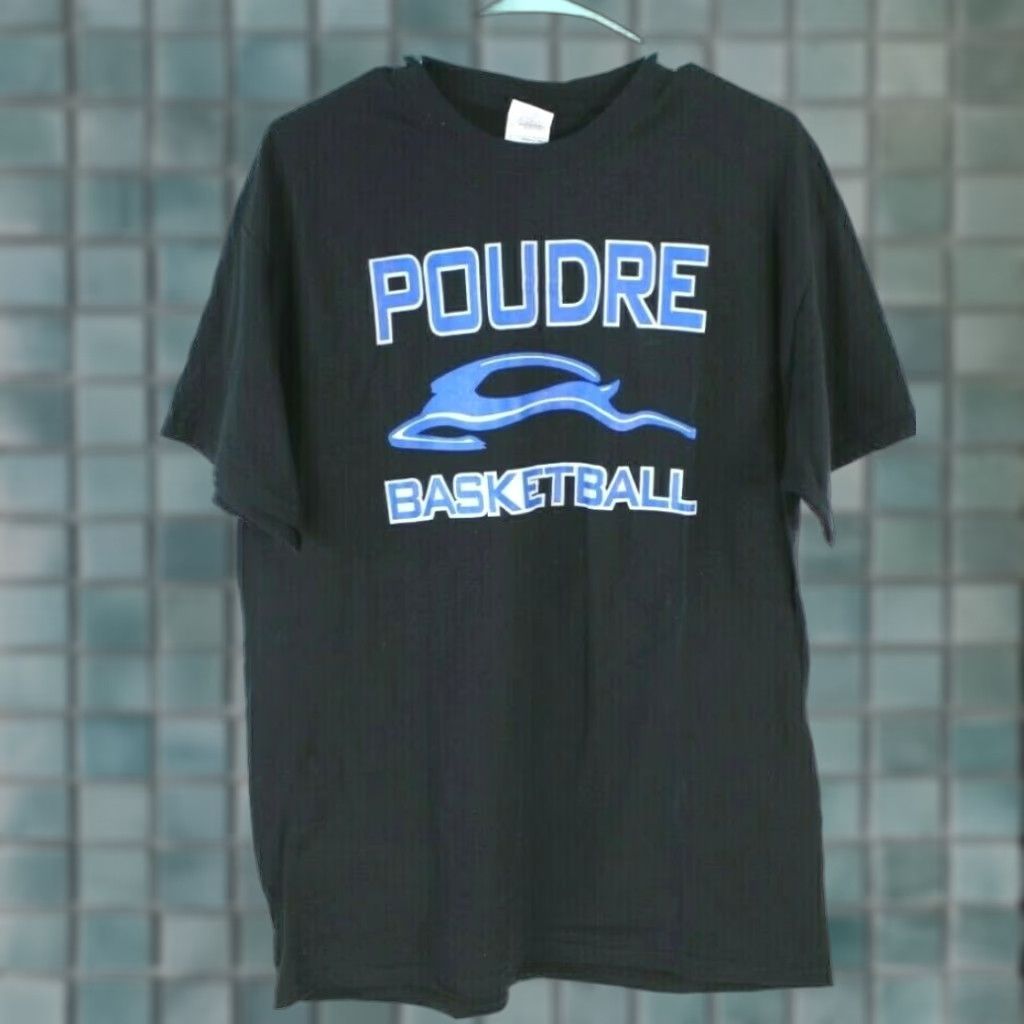Gildan Poudre Basketball Ft. Collins CO Mens Large Black Gildan Heavy Cotton Size US L / EU 52-54 / 3 - 1 Thumbnail