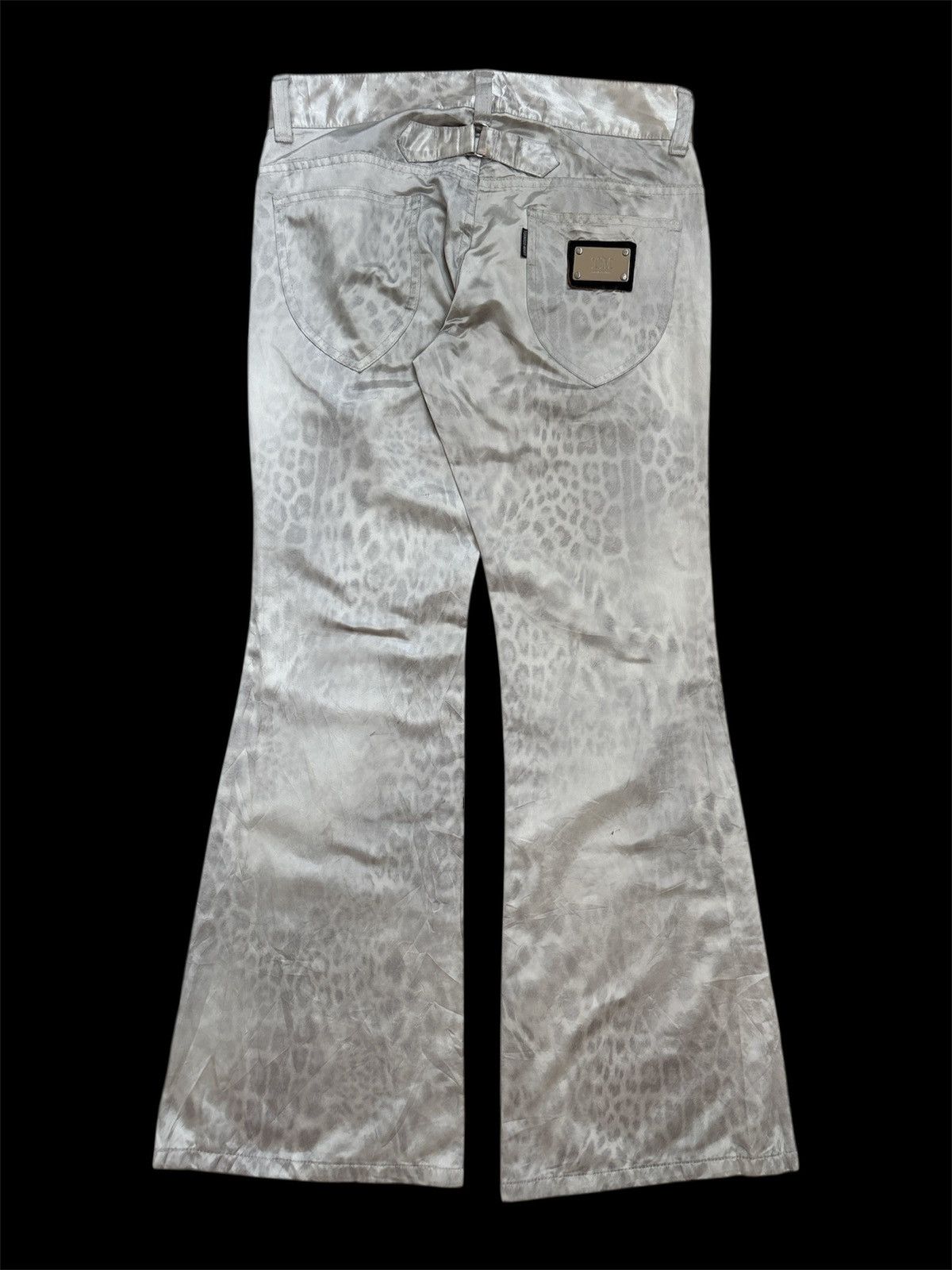 Tornado Mart Metallic Leopard Flared Pants Size US 30 / EU 46 - 5 Thumbnail