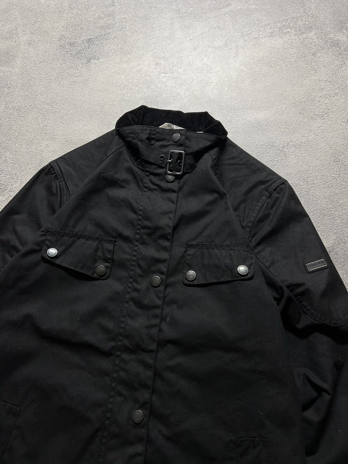 Barbour × Vintage Vintage Barbour International B.Intl Atomizer Wax Jacket 00s Size M / US 6-8 / IT 42-44 - 1 Thumbnail