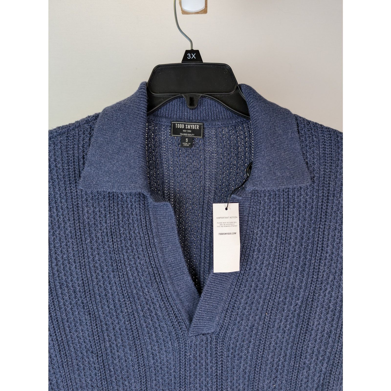 Todd Snyder o1rshd1 CC20 Polo Sweater in Navy Blue Size US S / EU 44-46 / 1 - 7 Thumbnail