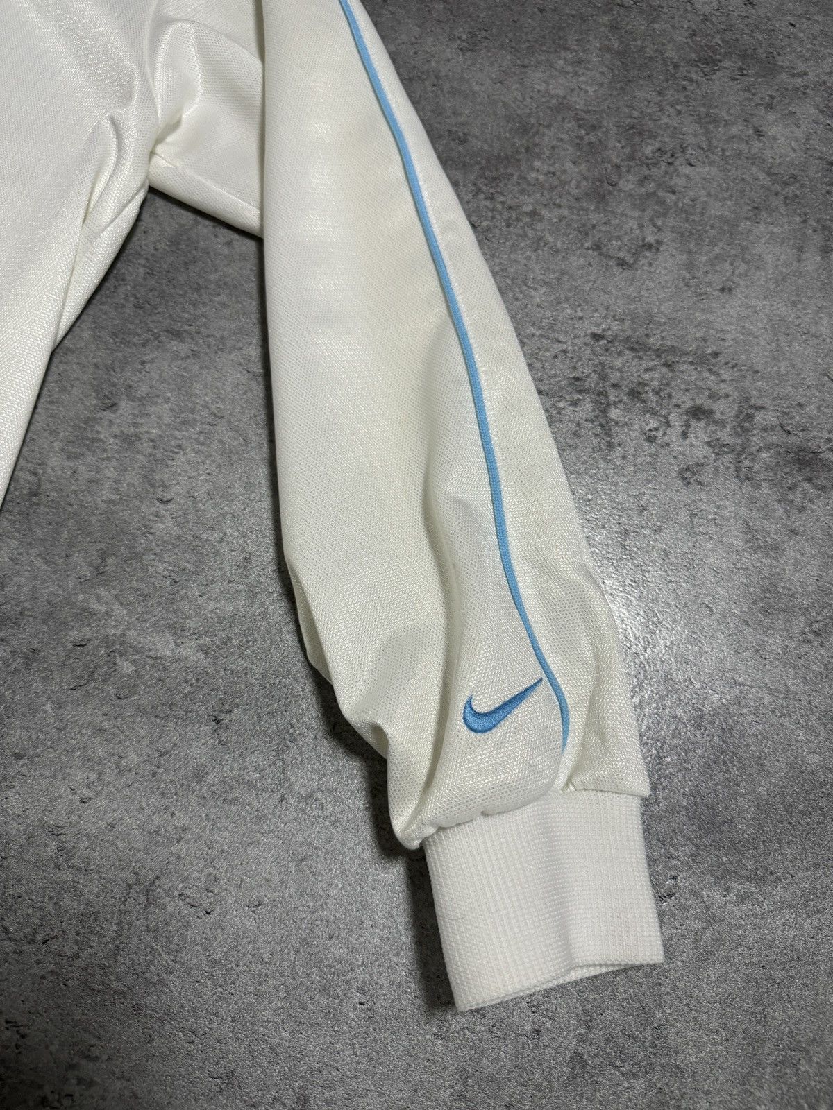 Japanese Brand × Nike × Vintage Nike Made in Japan 🇯🇵 Zip Tracksuit Swoosh Blue Logo Rap Y2K Size US S / EU 44-46 / 1 - 5 Thumbnail
