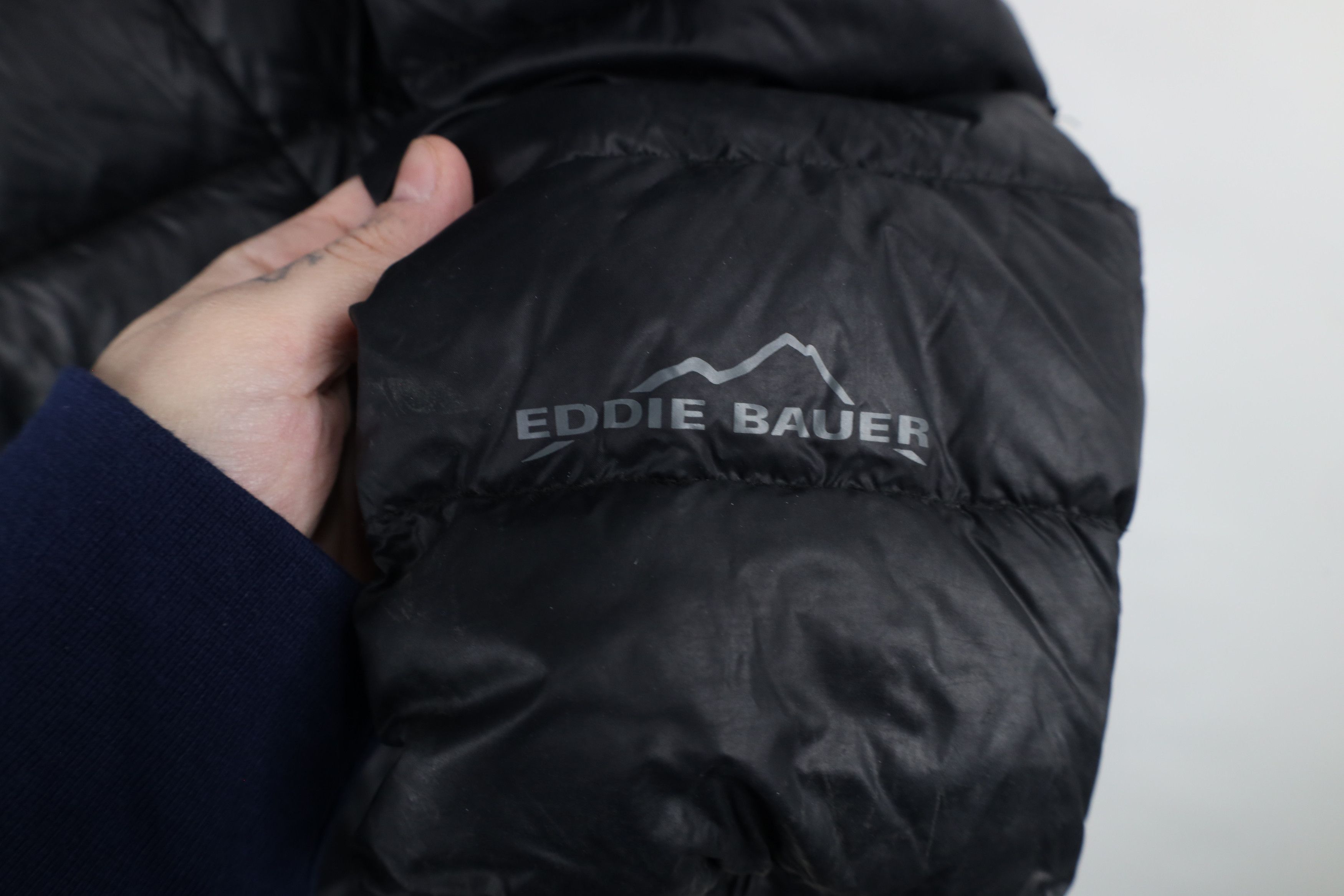 Eddie Bauer × Vintage Eddie Bauer Down Fill Insulated Hooded Puffer Jacket Black Size L / US 10 / IT 46 - 5 Thumbnail