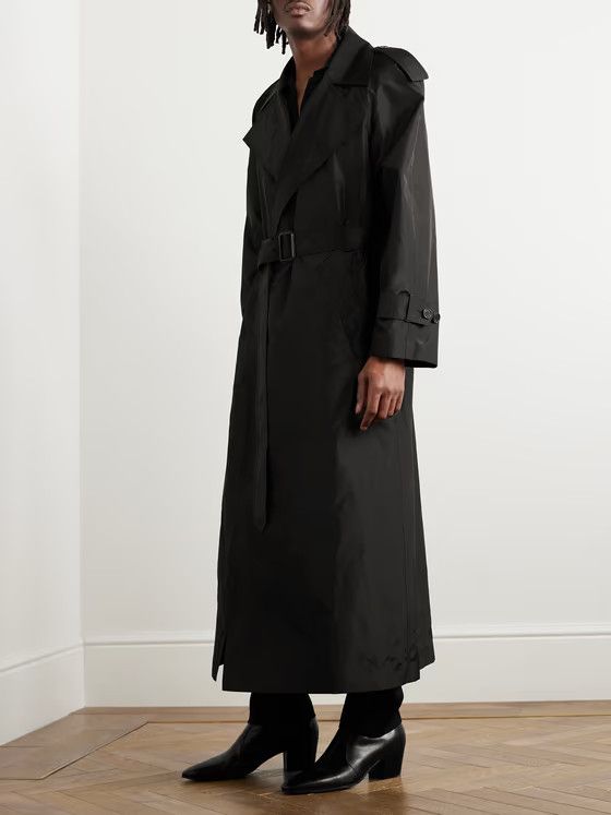 Saint Laurent Paris o1bcso1str1024 Trench Long in Black Size US XXL / EU 58 / 5 - 6 Thumbnail