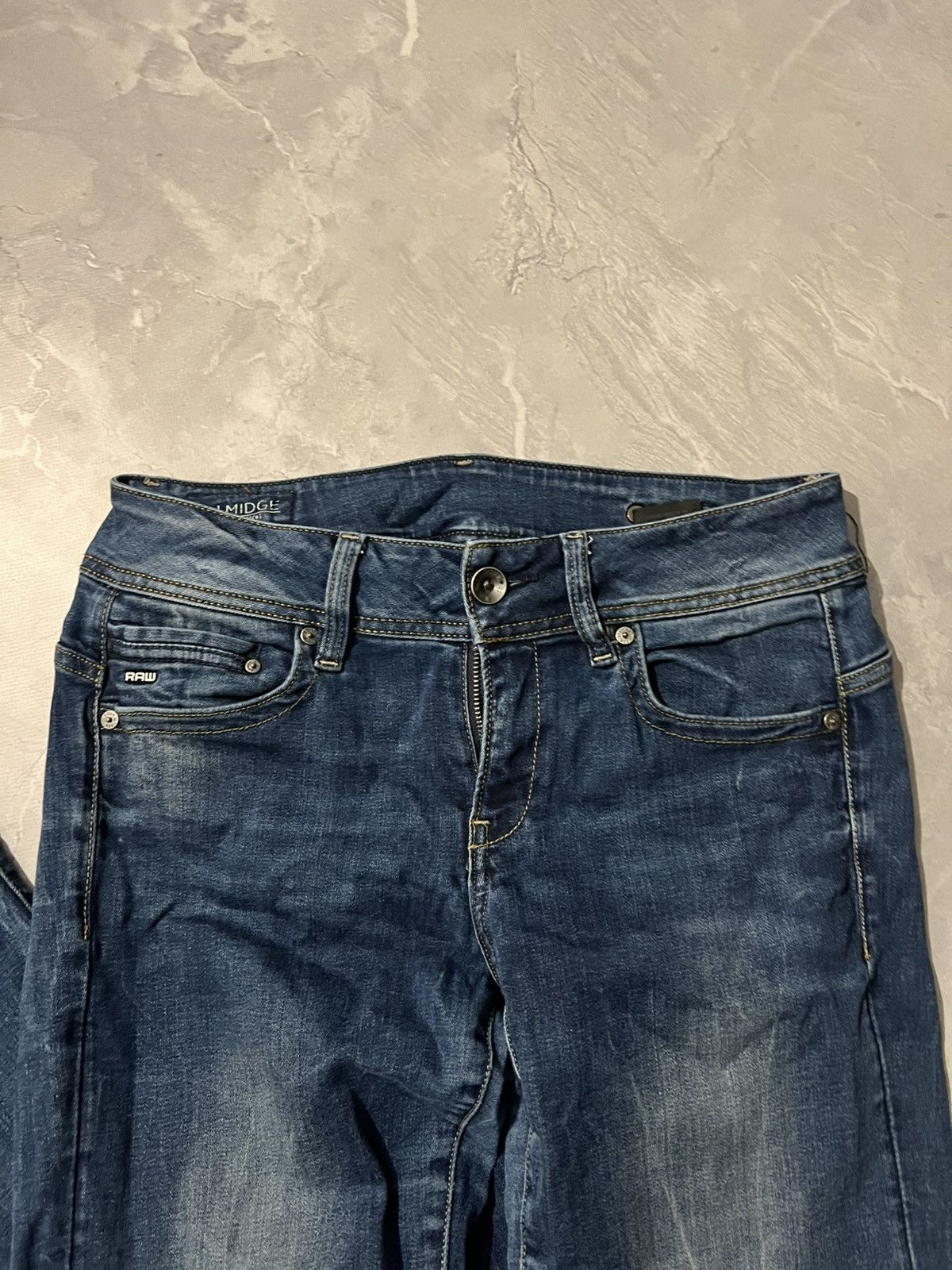 G-Star Vintage G-Star Washed Sexy Slim Fit — Archive Dark Blue 90s Size US 31 - 7 Thumbnail