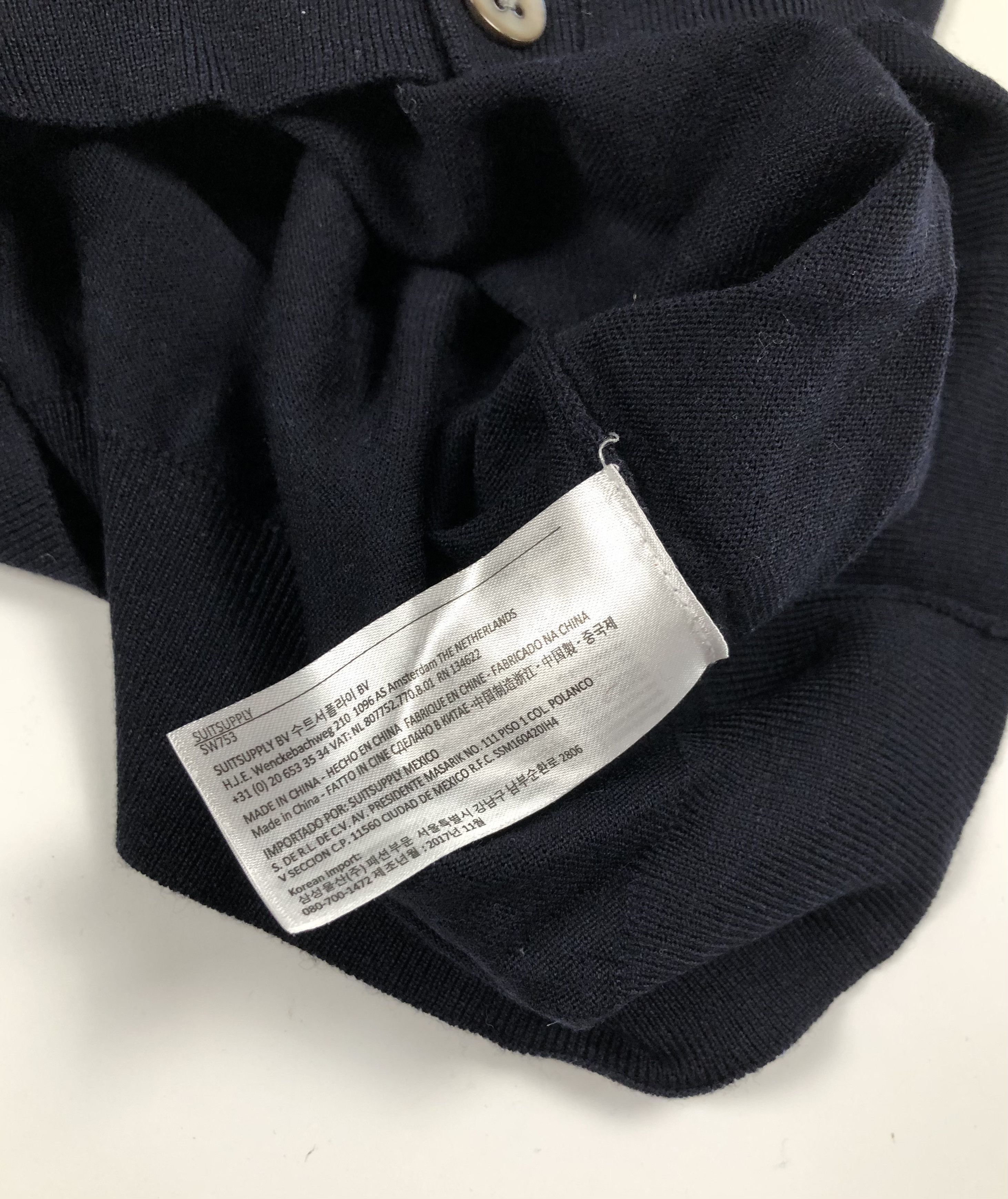 Suitsupply Suitsupply V-Neck Merino Wool Cardigan Size US XL / EU 56 / 4 - 5 Thumbnail