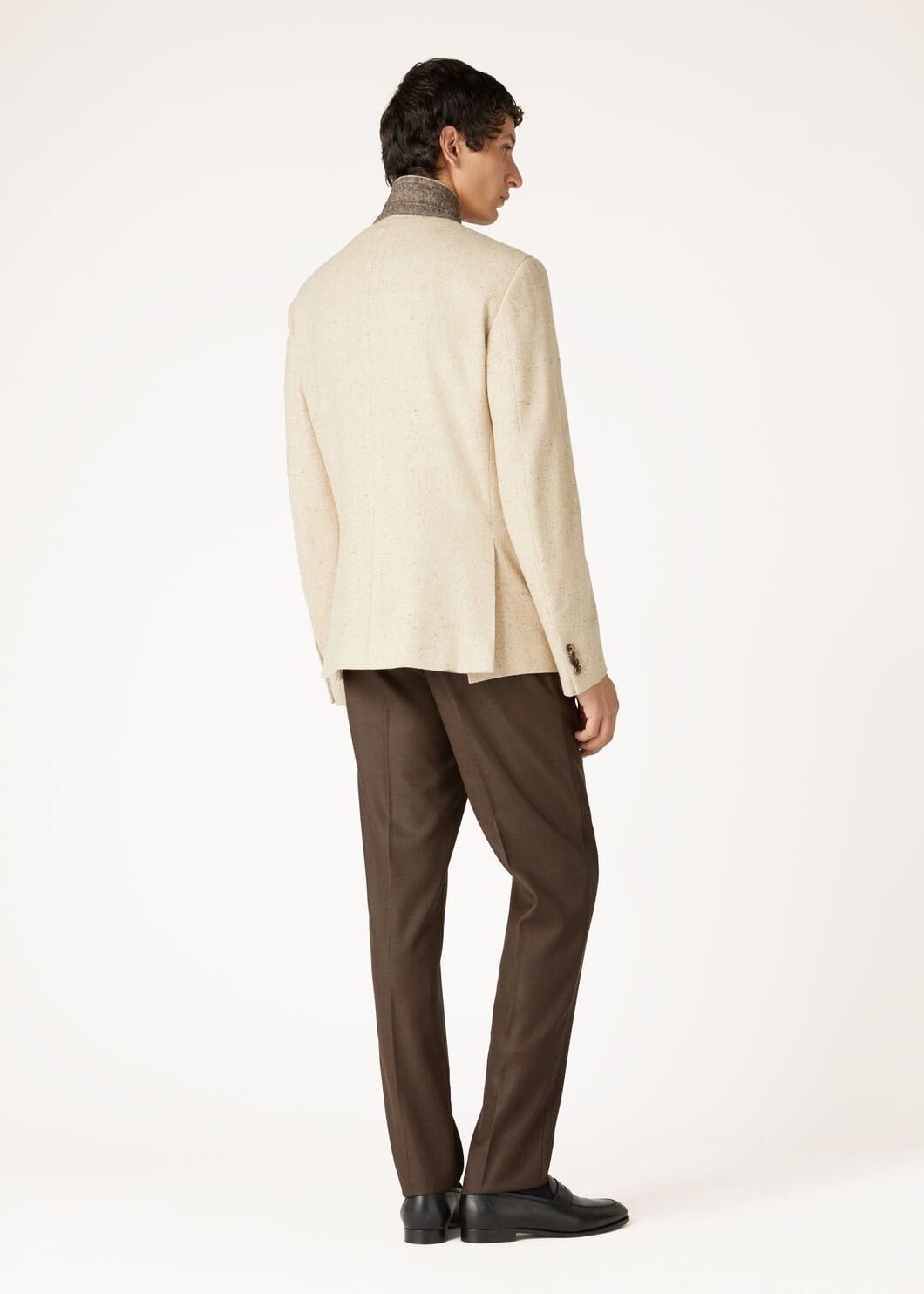 Loro Piana o1w1db10825 FAO6498 Torino Jacket in Ivory Size US L / EU 52-54 / 3 - 5 Thumbnail