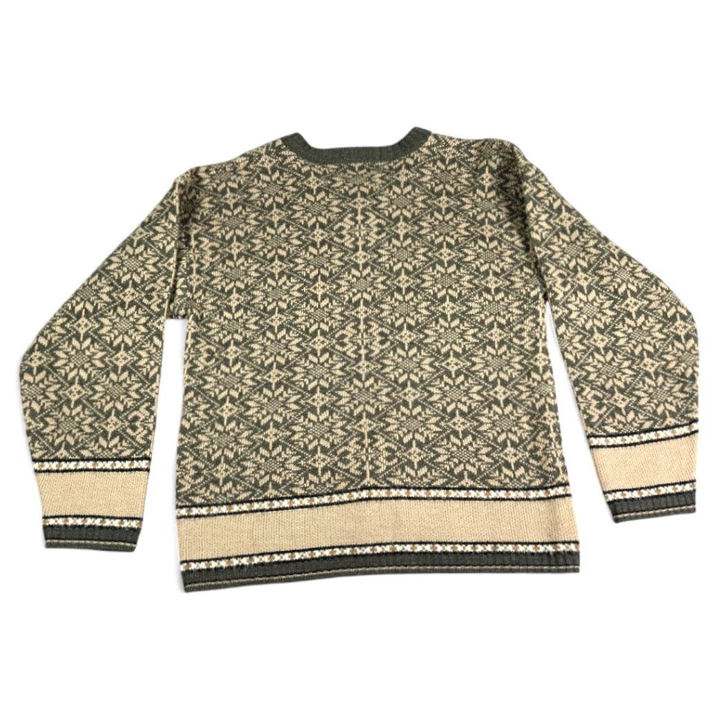 Vintage VINTAGE Sonoma Sweater Womens LARGE Green Black Nordic Knit Snowflake V Neck 90s Size L / US 10 / IT 46 - 2 Thumbnail