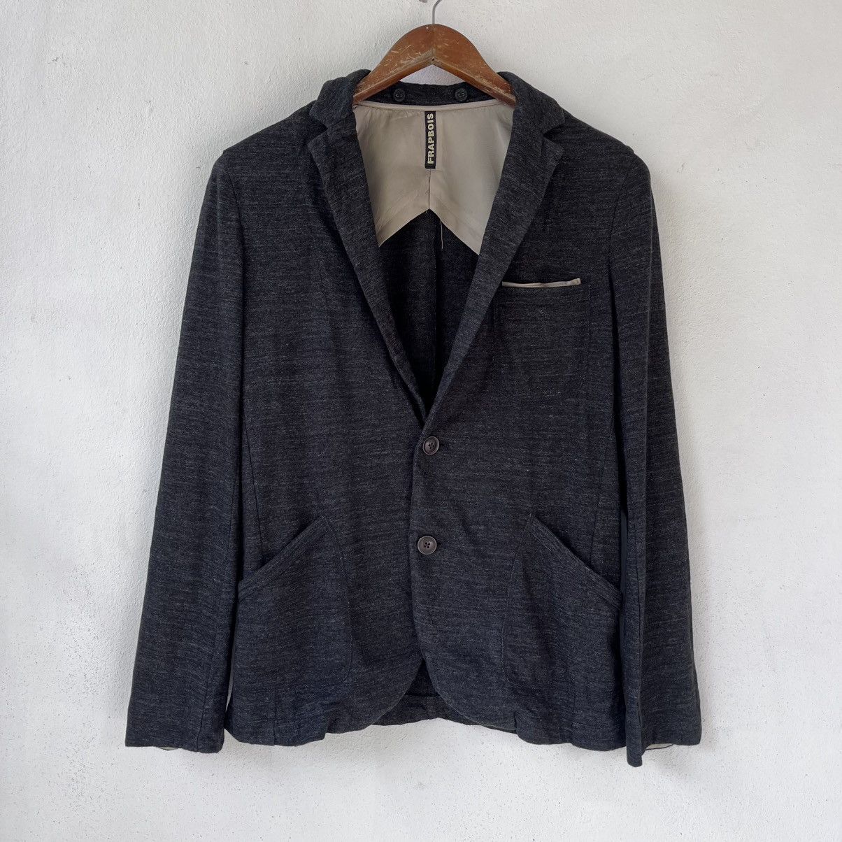 Frapbois FRAPBOIS Hooded Knit Blazer Jacket – Soft Jersey Fabric Size US S / EU 44-46 / 1 - 2 Thumbnail