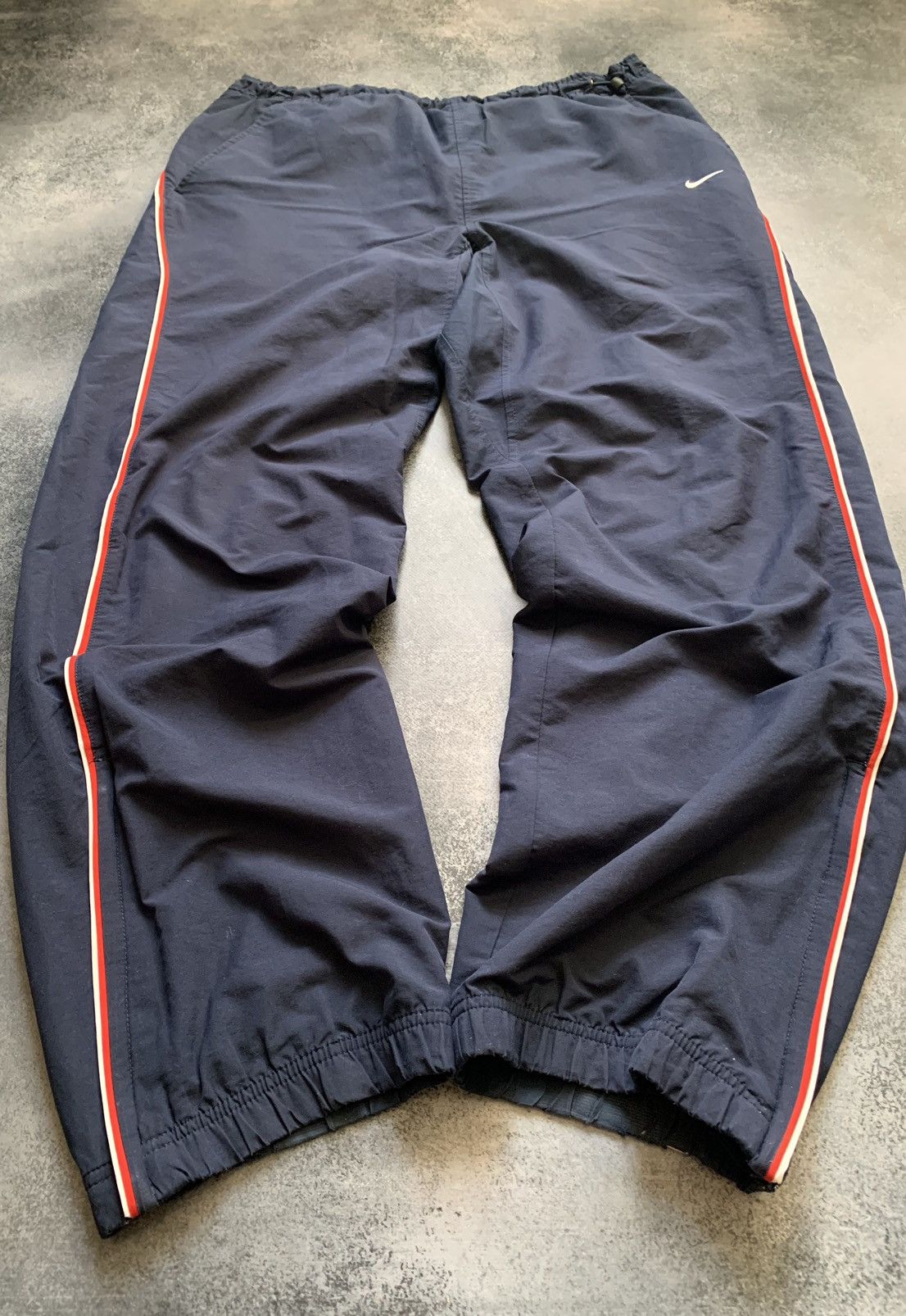 Nike × Vintage Vintage Nike Track Pants Drill Y2K style Swoosh Size US 34 / EU 50 - 3 Thumbnail