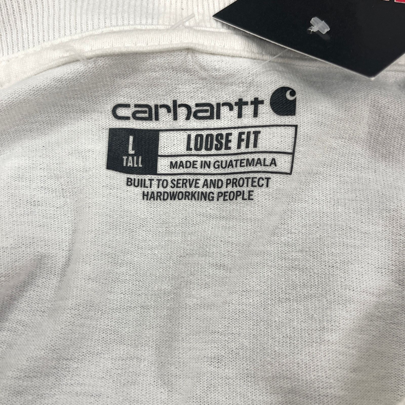 Carhartt Carhartt Loose Fit Long Sleeve white Pocket Tee Shirt Size L Size US L / EU 52-54 / 3 - 3 Thumbnail