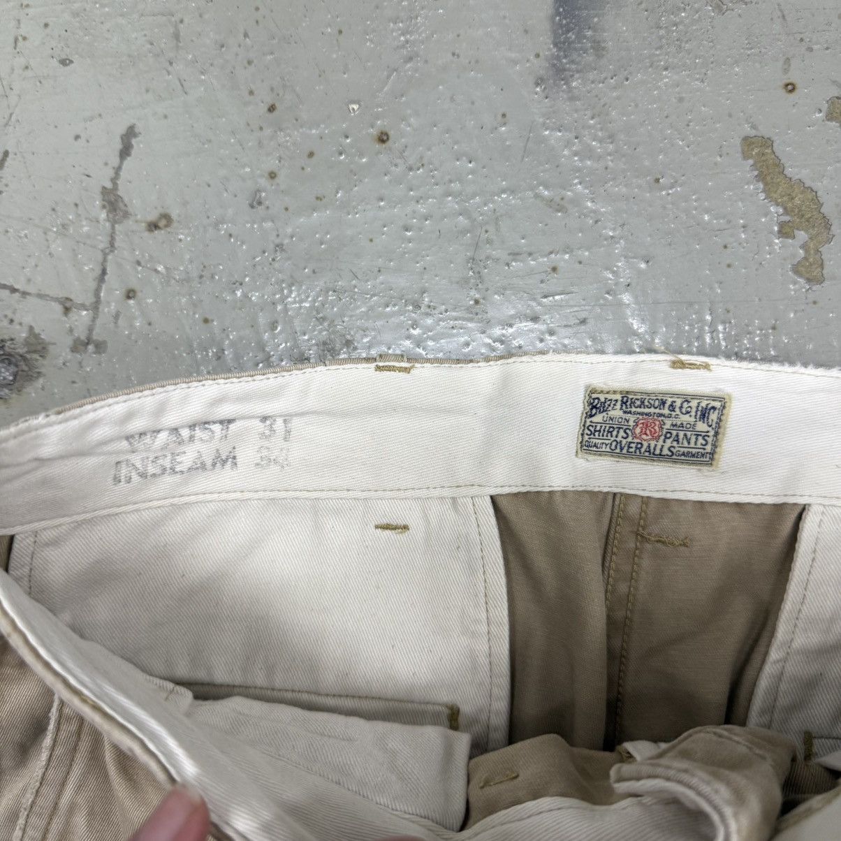 Buzz Rickson's Buzz Rickson Chinos Riders Pants Size US 31 - 4 Thumbnail