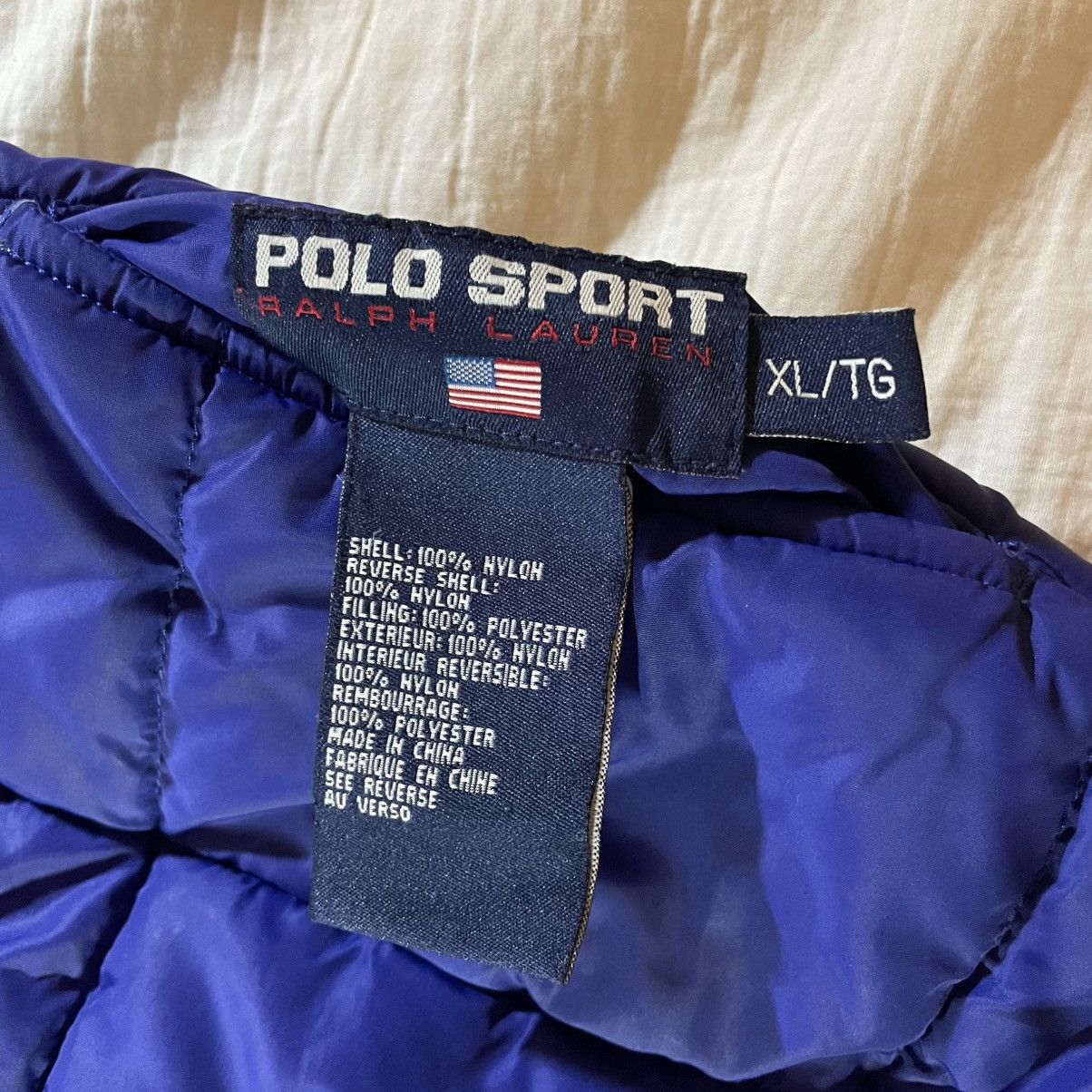 Ralph Lauren Sport Vintage Polo Sport reversible half zip Puffer Down Jacket Size US XL / EU 56 / 4 - 6 Thumbnail