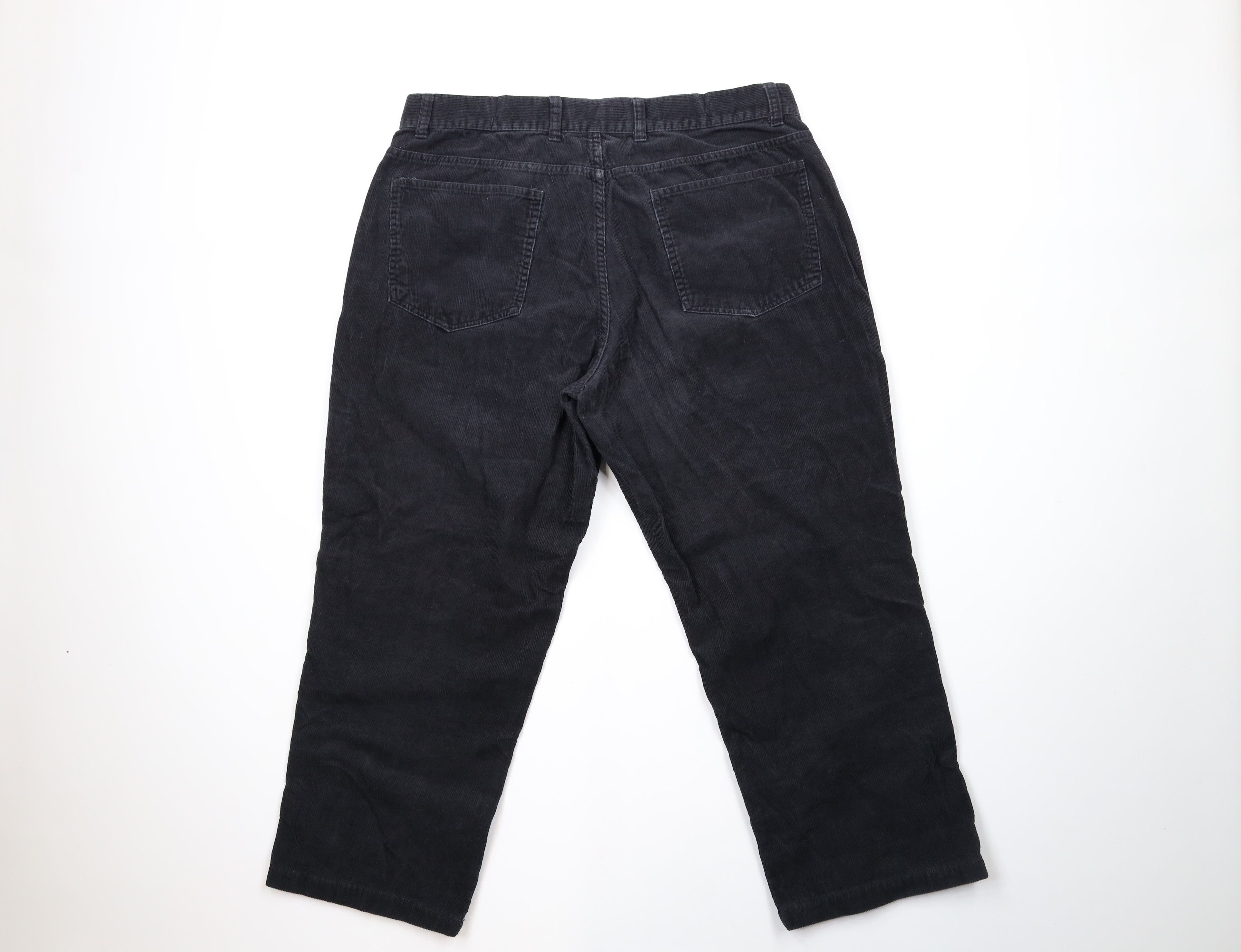 Vintage Vintage 90s Streetwear Corduroy Chino Pants Black Cotton Size US 36 / EU 52 - 7 Thumbnail