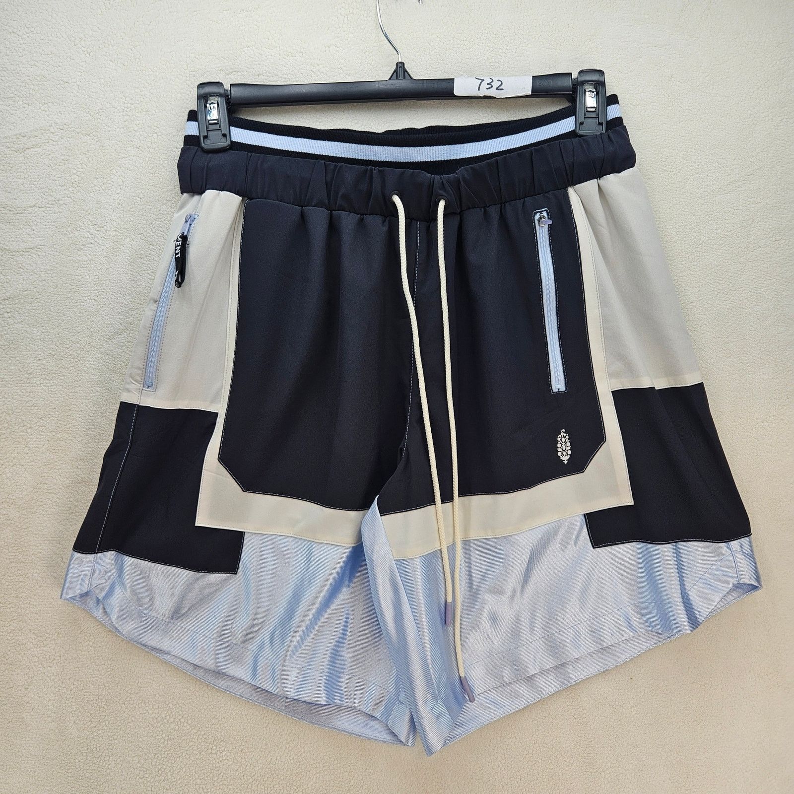 Free People FREE PEOPLE MOVEMENT NWOT SHORTS WOMEN'S SMALL BLACK BLUE Size 27" / US 4 / IT 40 - 1 Thumbnail