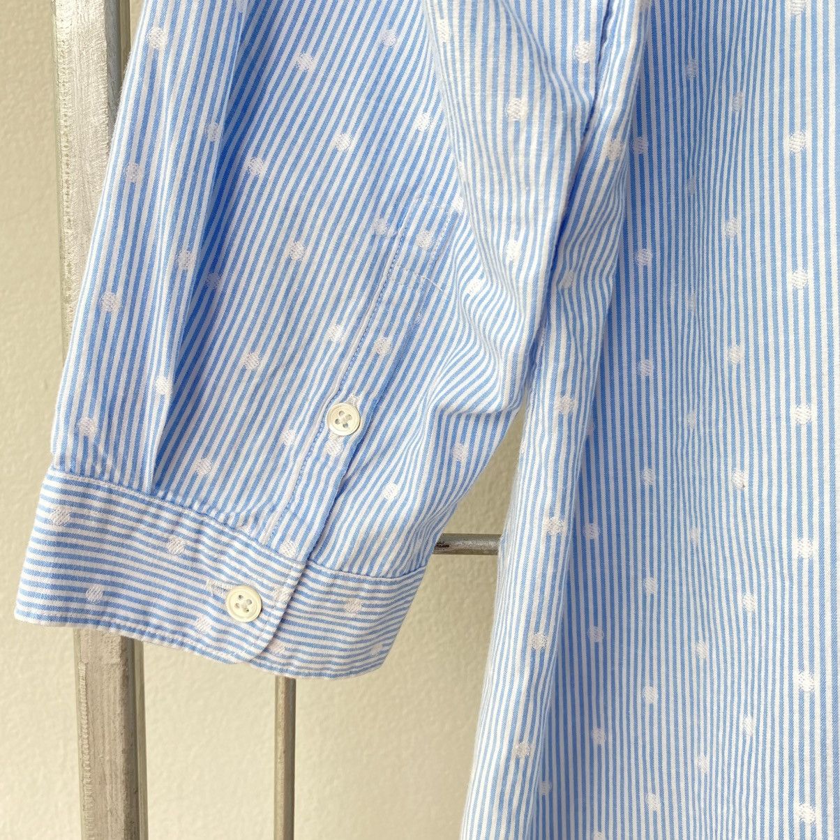 Frapbois FRAPBOIS Light Blue Stripe Polka Dot Shirt Size M / US 6-8 / IT 42-44 - 11 Thumbnail