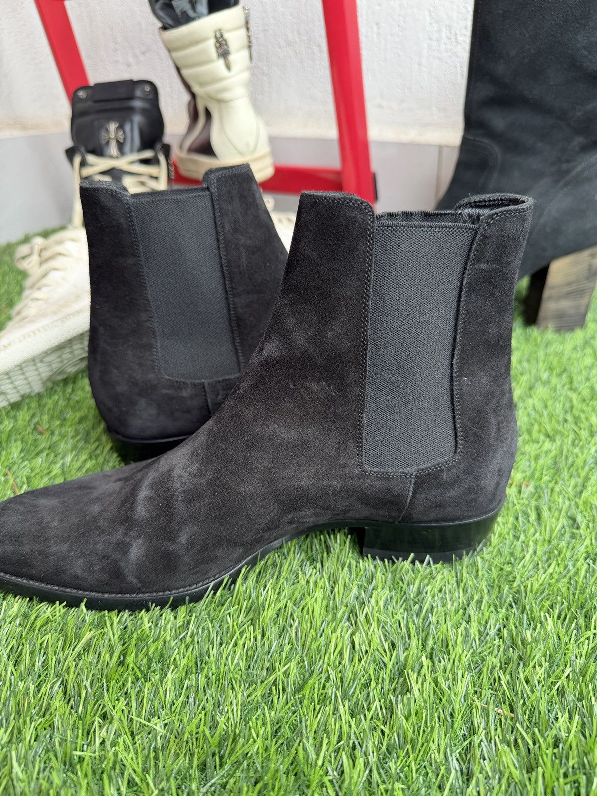 Saint Laurent Paris Suede wyatt boots by Hedi slimane Size US 7 / EU 40 - 10 Thumbnail