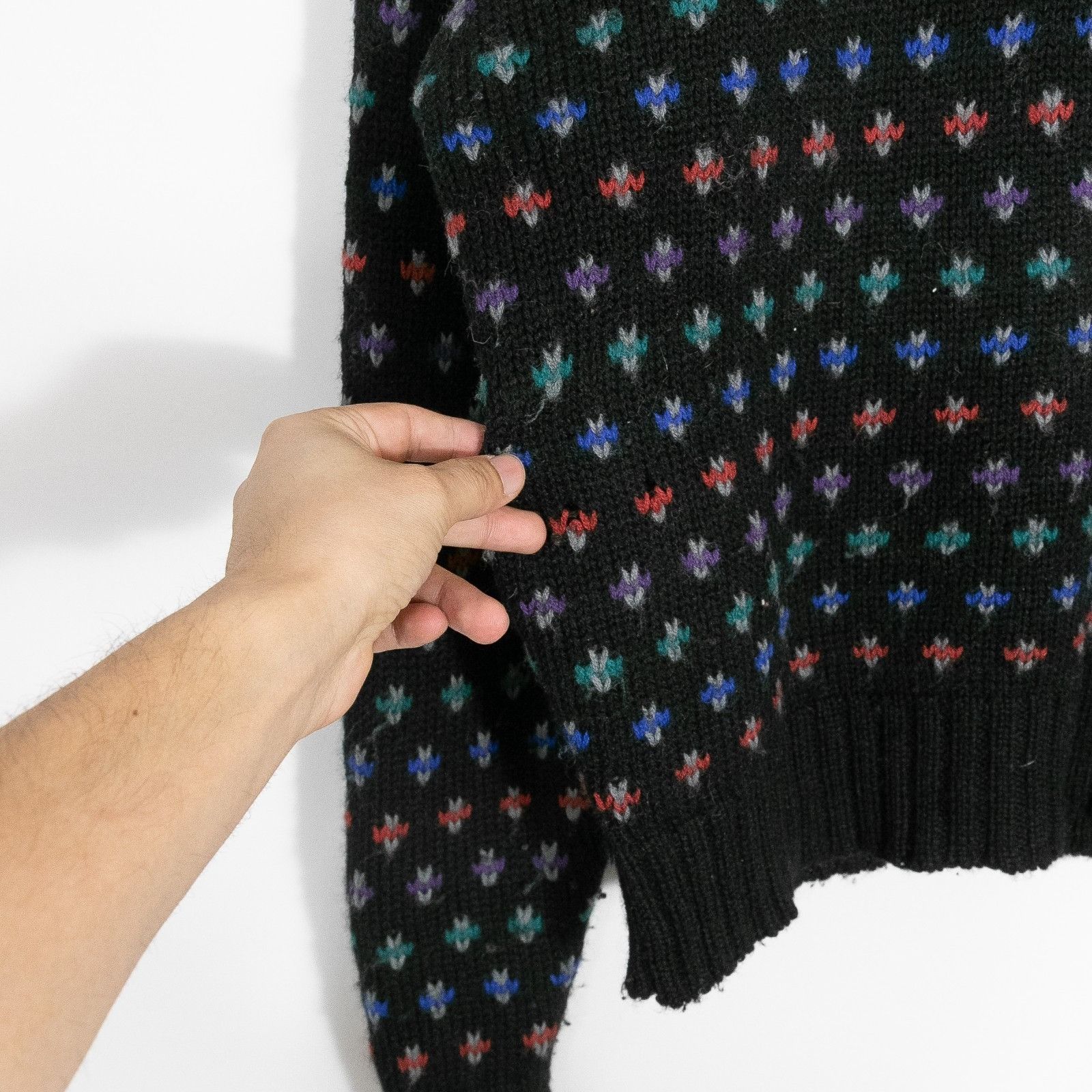 Boston Traders Vintage 90s Boston Traders Speckled Wool Sweater Mens Large Size US L / EU 52-54 / 3 - 3 Thumbnail