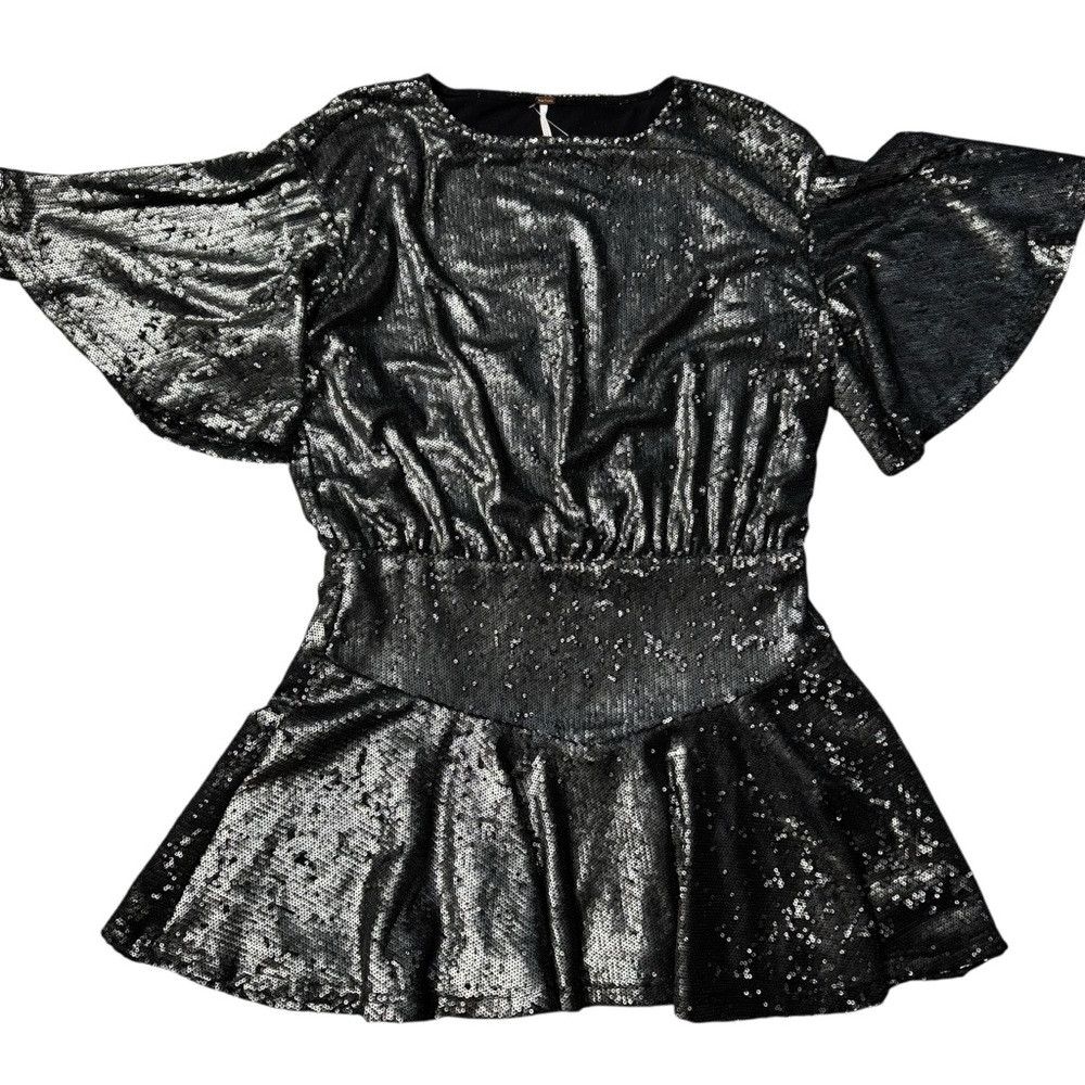 Free People Free People Manuka Sequin Mini Silver Dress Size XS Size XS / US 0-2 / IT 36-38 - 7 Thumbnail