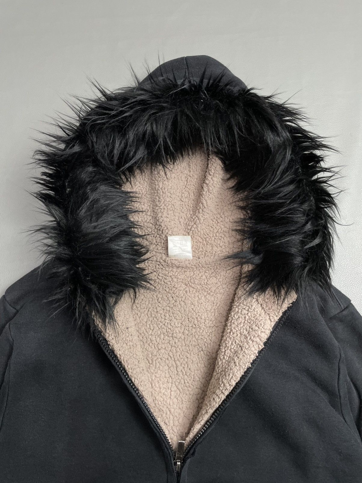 Japanese Brand Ghost republic Distressed Fur Hoodie fleece Size US M / EU 48-50 / 2 - 6 Thumbnail