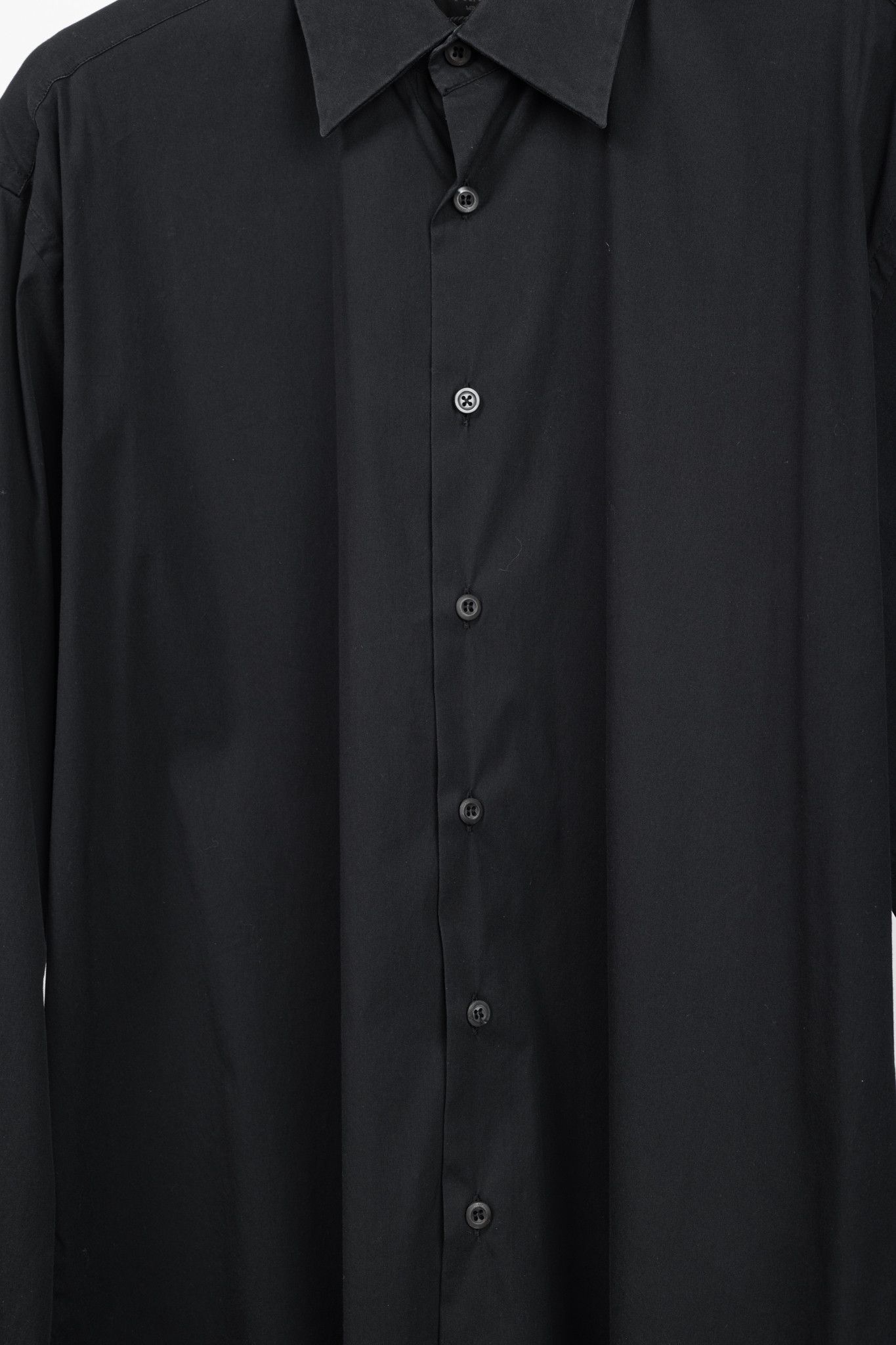 Prada Prada Black Cotton-Poplin Buttoned Shirt Size US XL / EU 56 / 4 - 7 Thumbnail