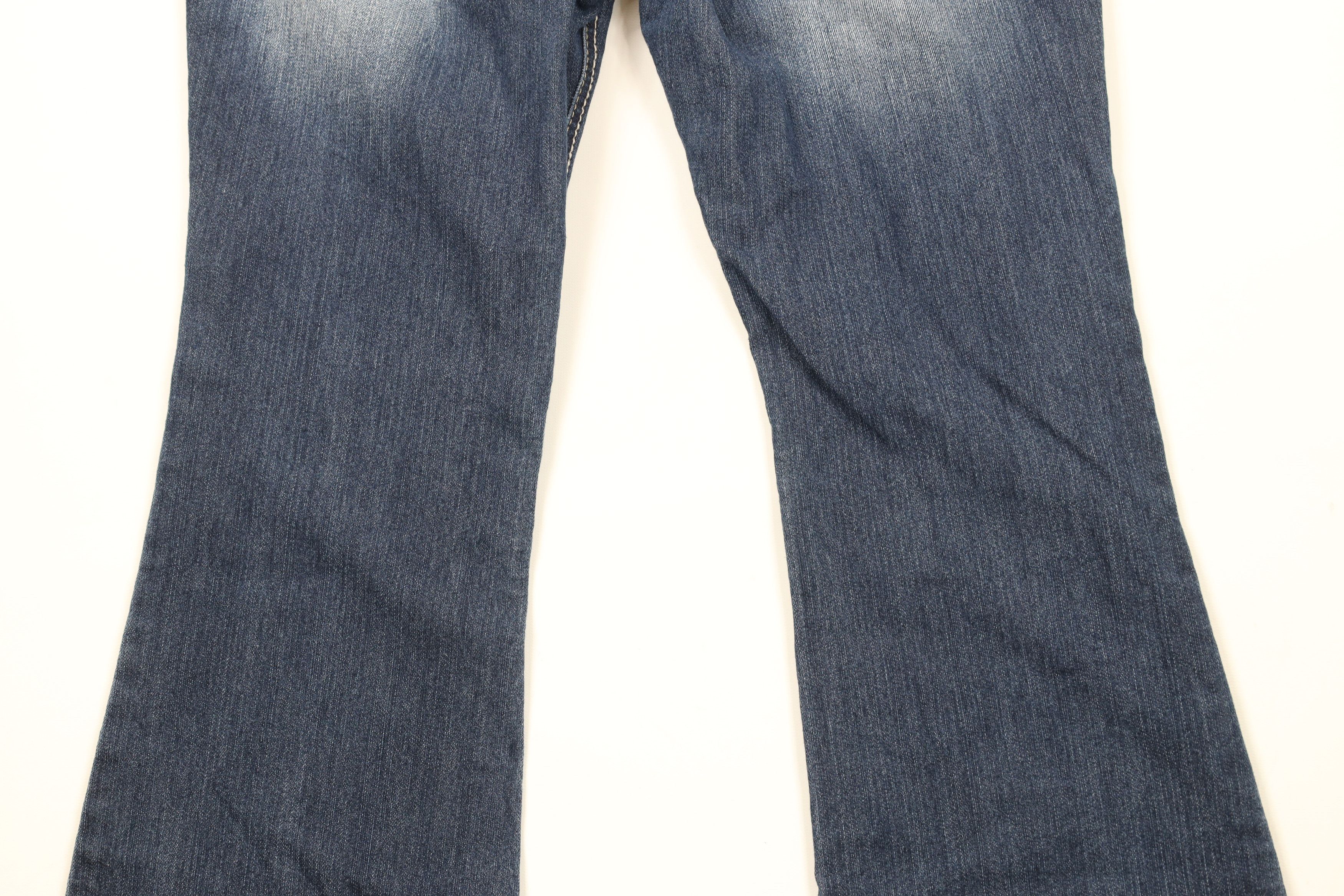 Vintage Vintage 90s Y2K LEI Hipster Flared Wide Leg Denim Jeans Size 27" / US 4 / IT 40 - 9 Thumbnail