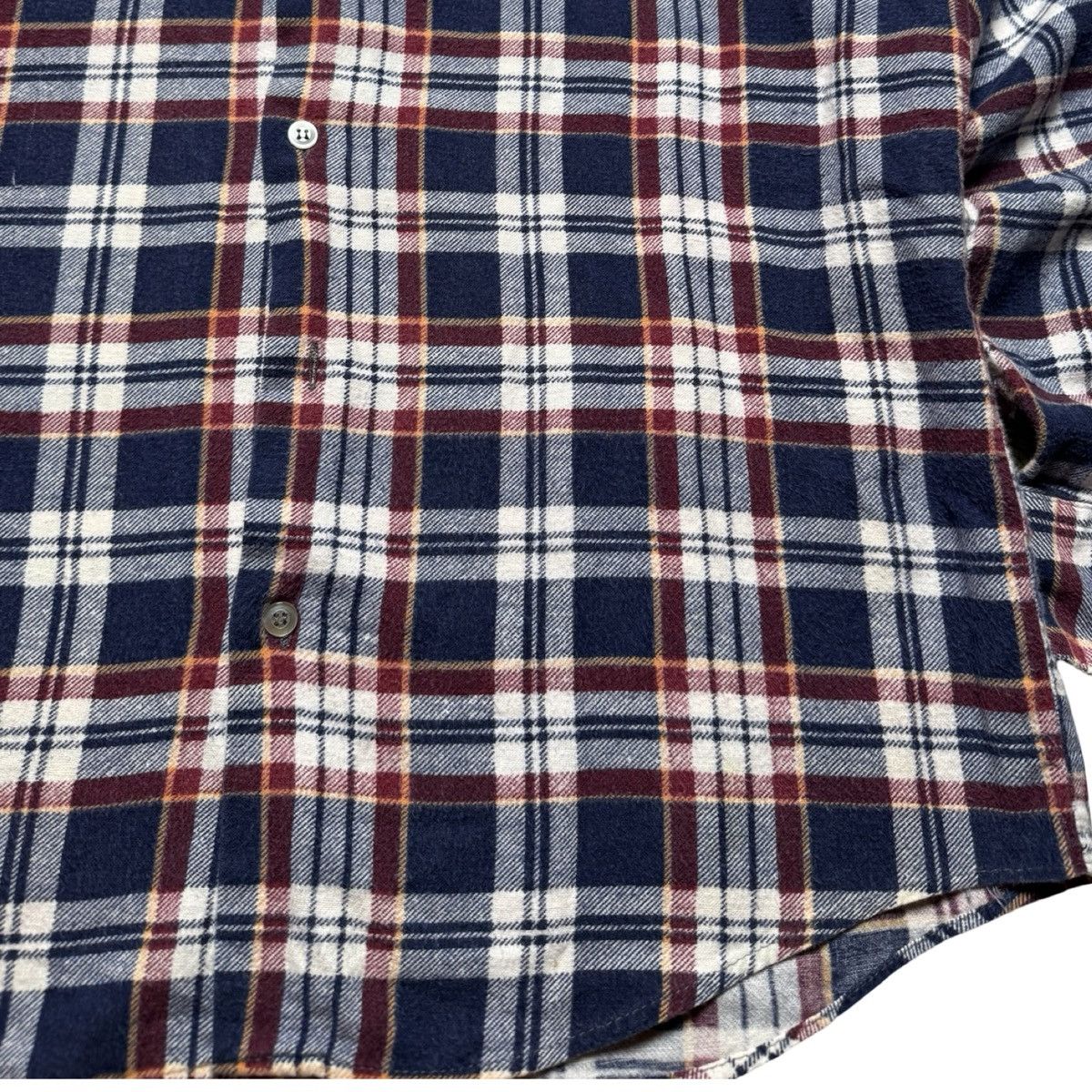 Sears Vintage Sears Button Flannel Shirt Plaid Missing Button Size US M / EU 48-50 / 2 - 2 Thumbnail