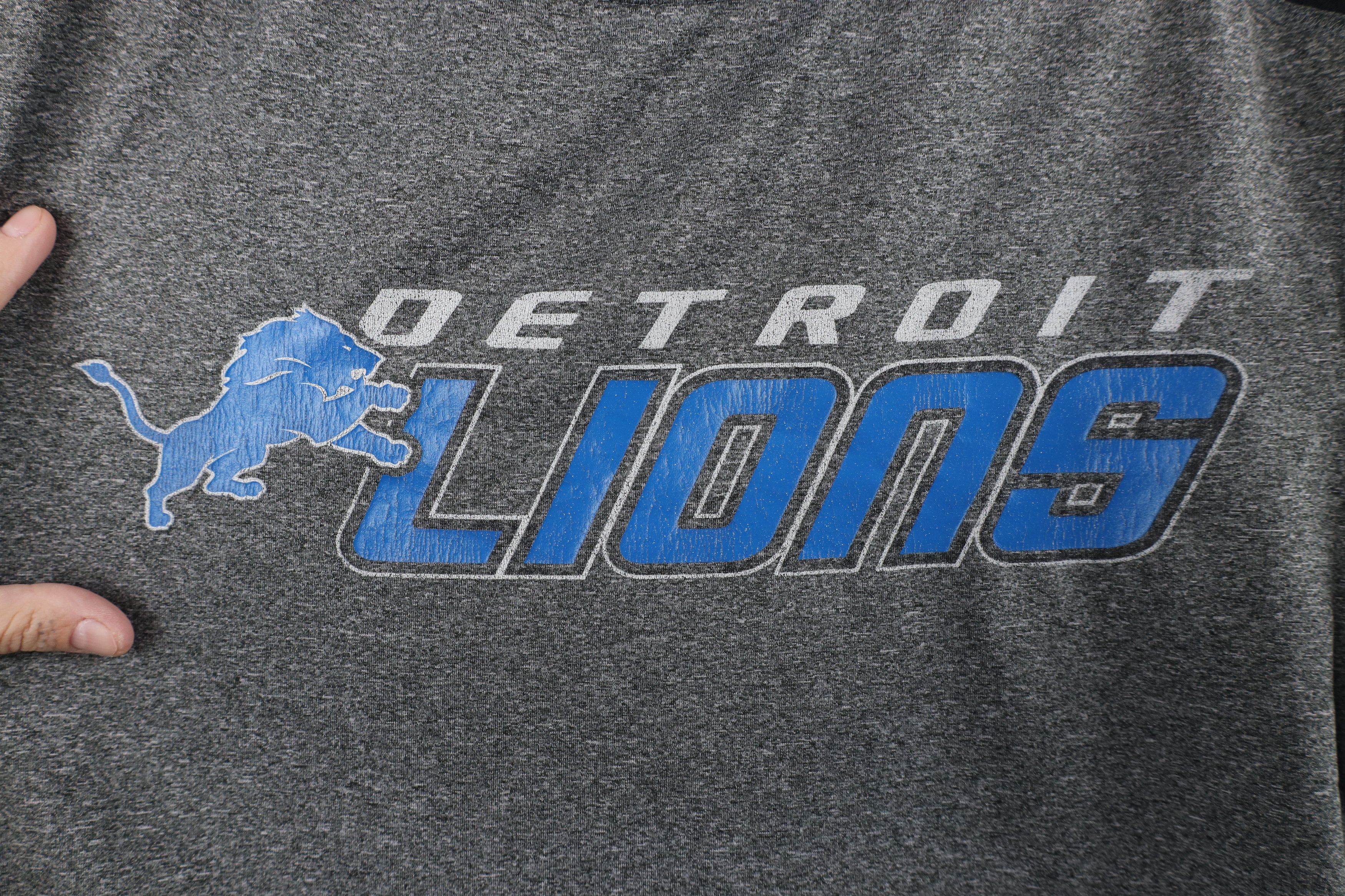 Vintage Vintage Y2K NFL Detroit Lions Football Short Sleeve T-Shirt Size US L / EU 52-54 / 3 - 4 Thumbnail