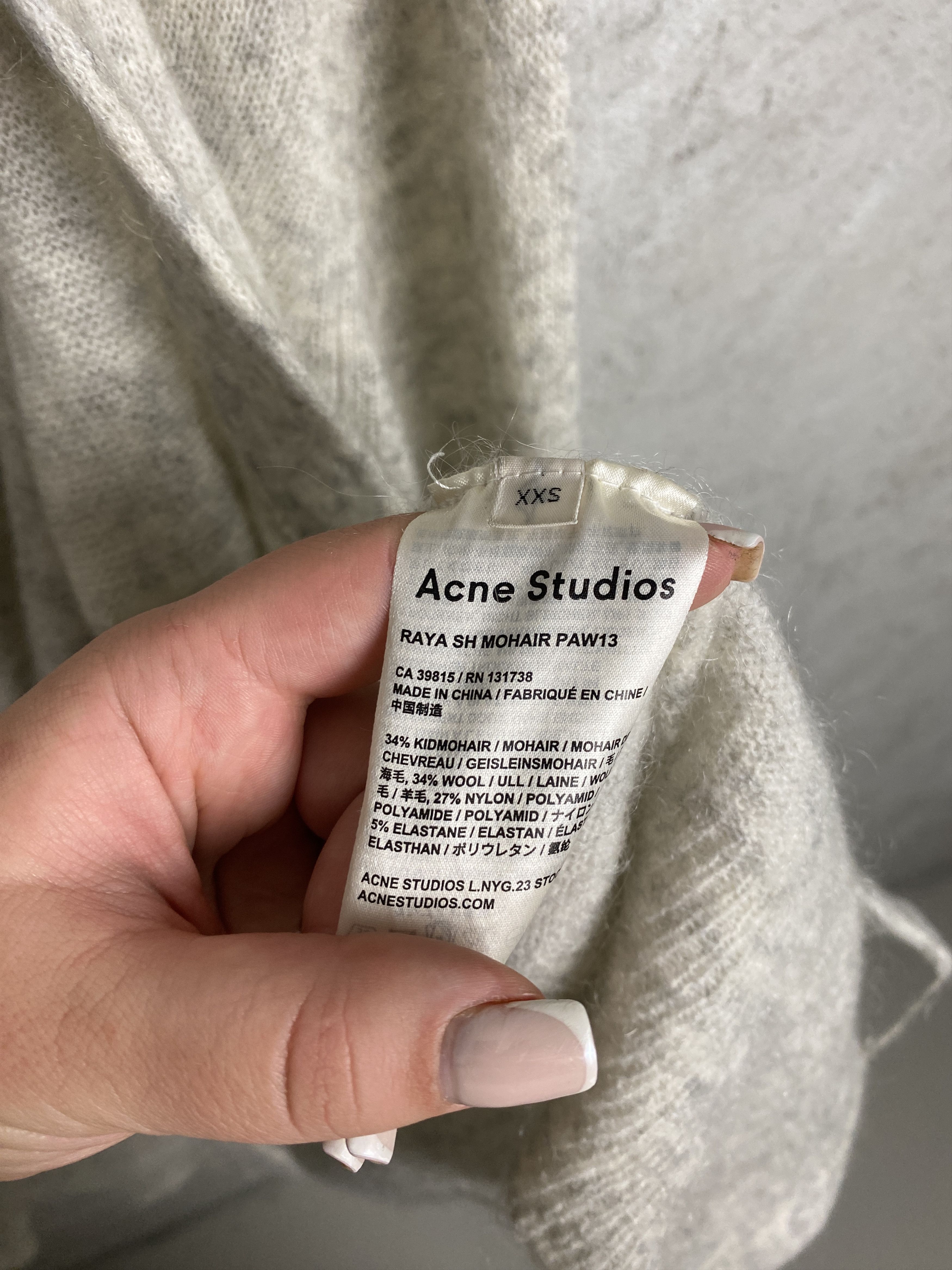 Acne Studios Acne Studios Raya SH Mohair PAW13 cardigan knitwear Size XXS / US 00 / IT 34 - 5 Thumbnail